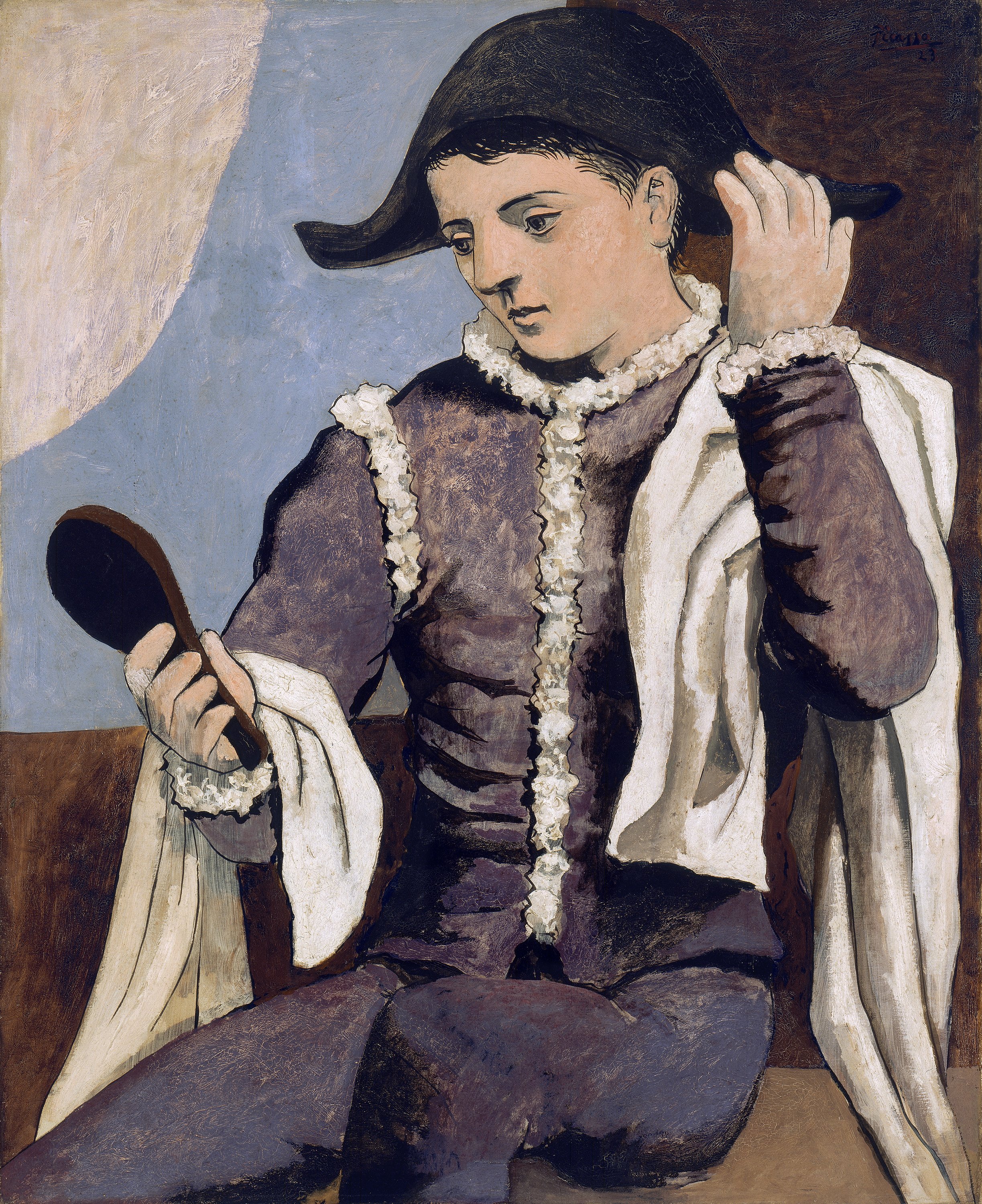 Trastorno Rareza Banquete Arlequín con espejo - Picasso, Pablo. Museo Nacional Thyssen-Bornemisza