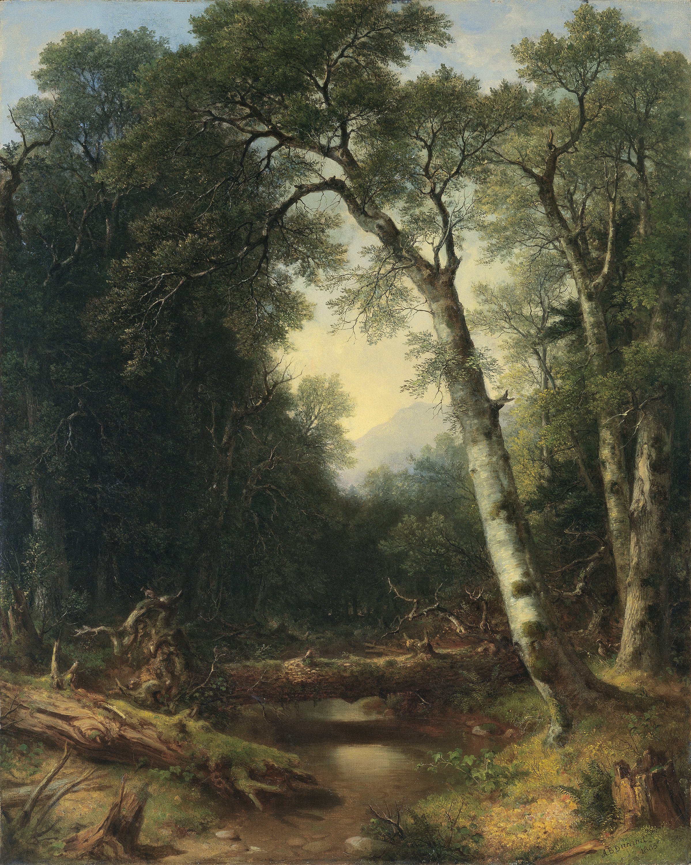 Un arroyo en el bosque. Asher Brown Durand