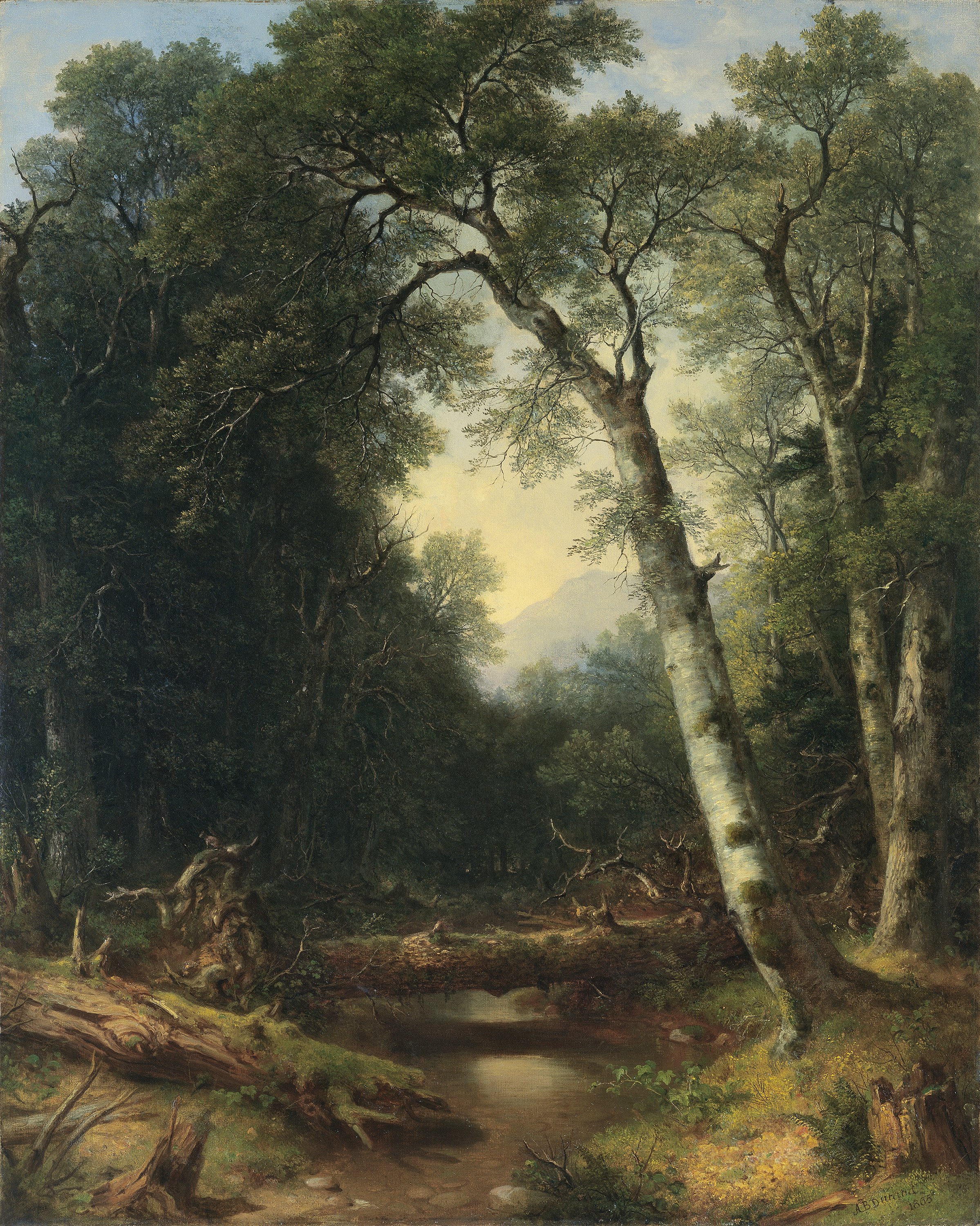 A Creek in the Woods. Un arroyo en el bosque, 1865