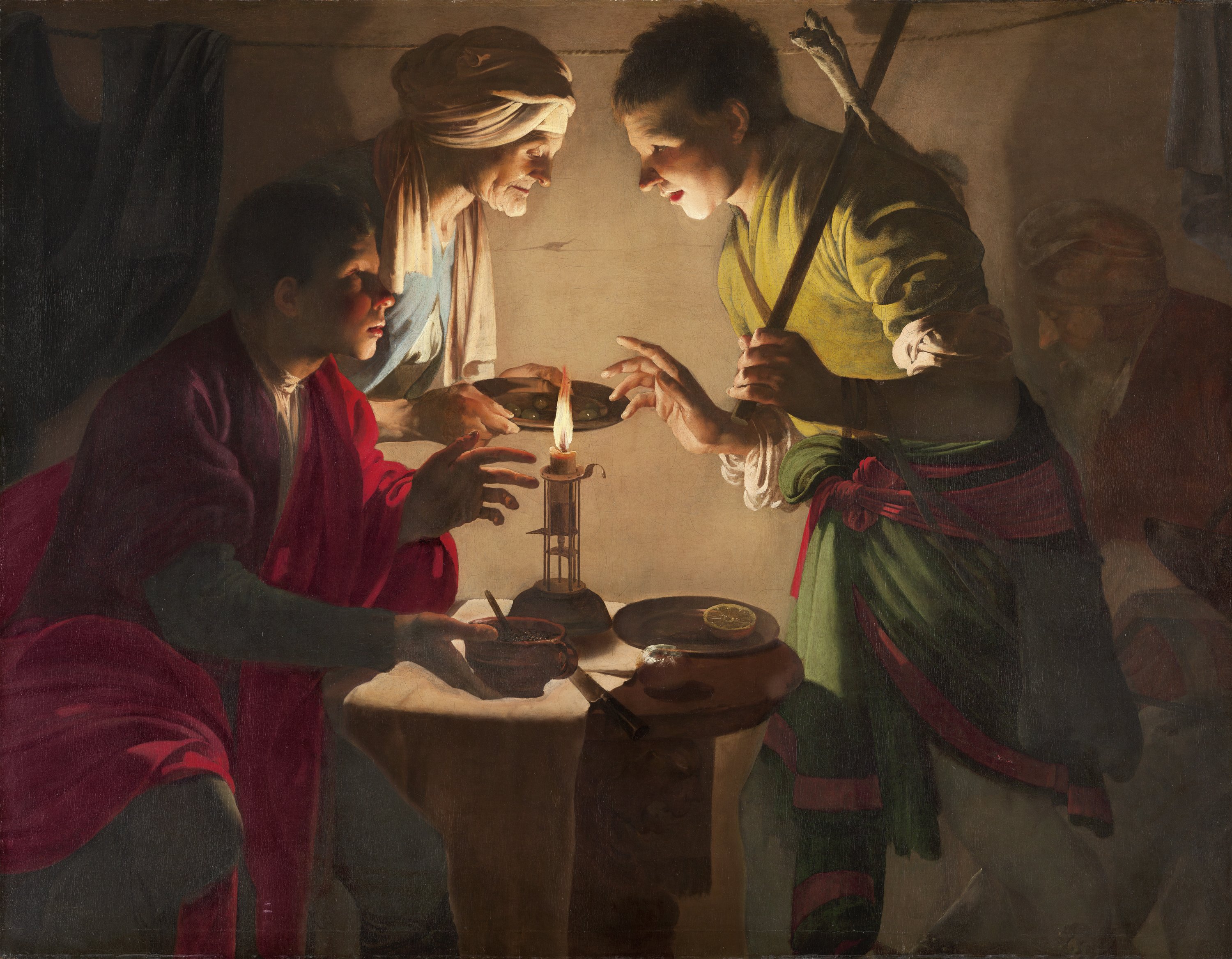 Esaú vendiendo su primogenitura. Hendrick ter Brugghen