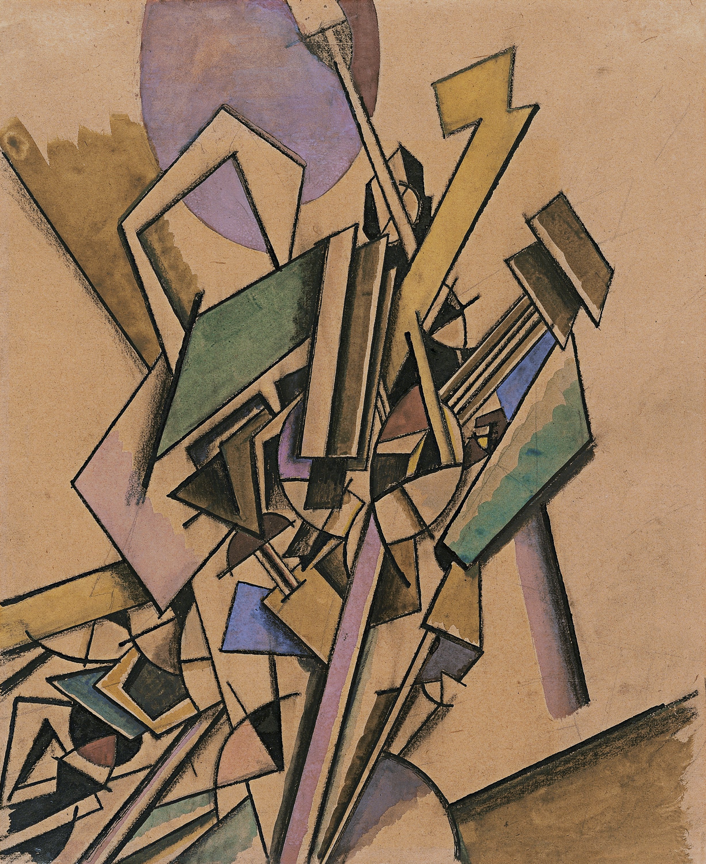 Vorticist Study. Estudio vorticista, 1914