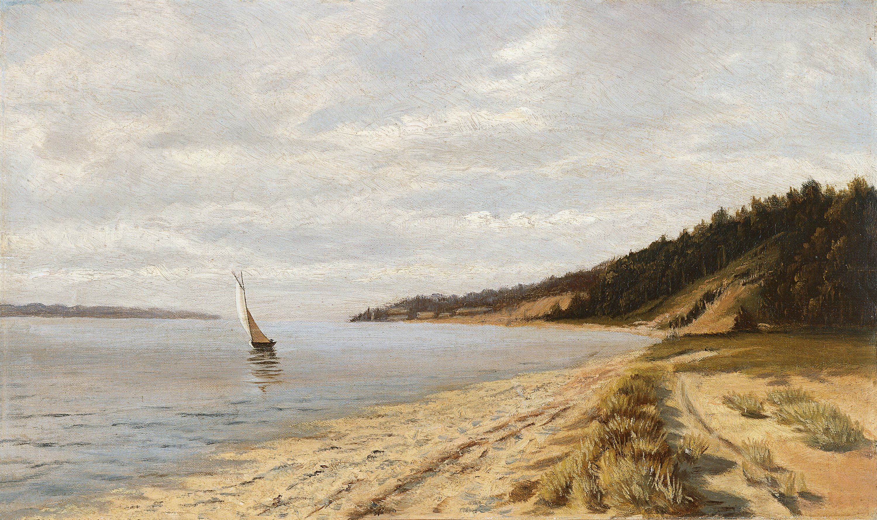 Navegación al atardecer. John Frederick Peto