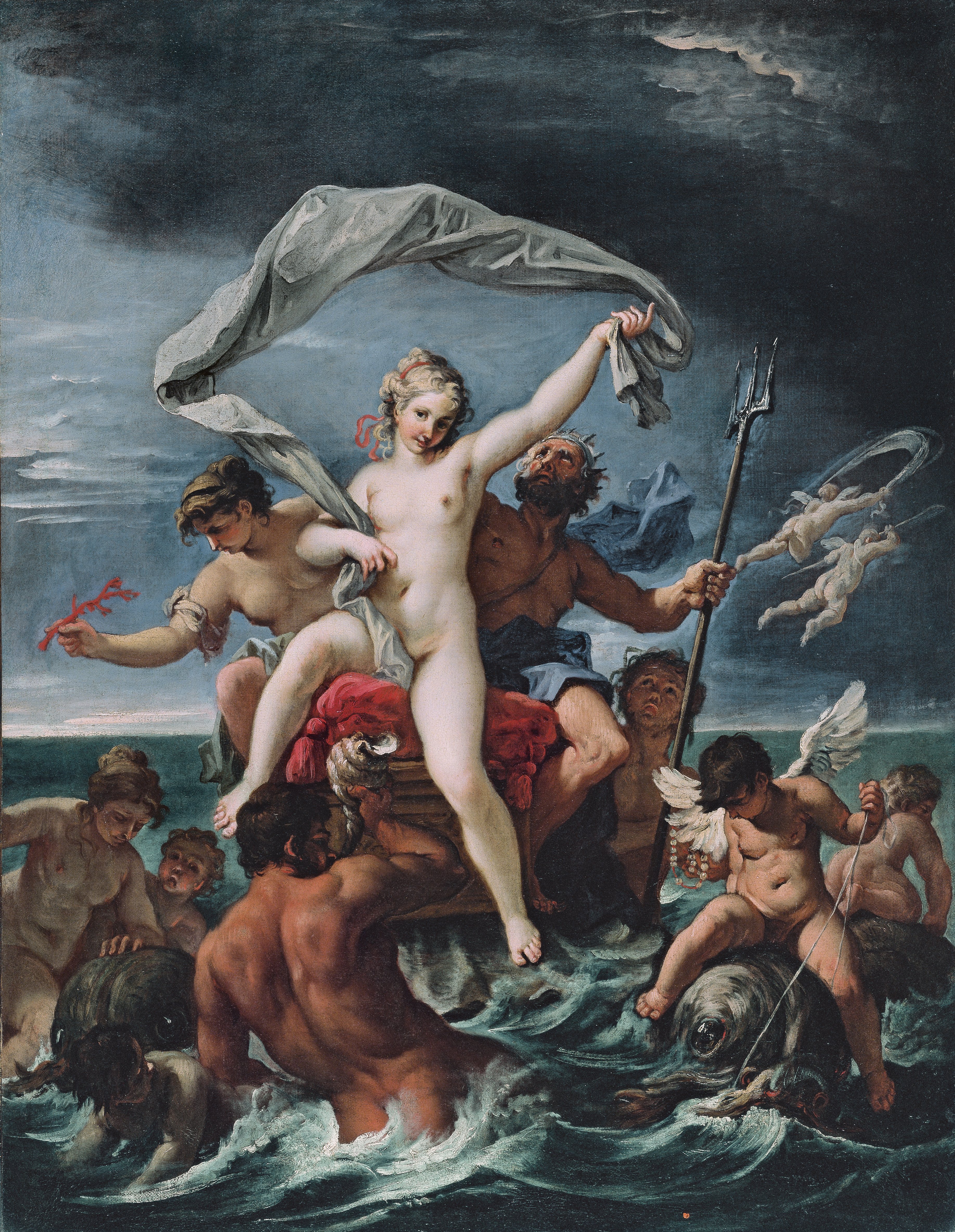 Neptuno y Anfitrite. Sebastiano Ricci