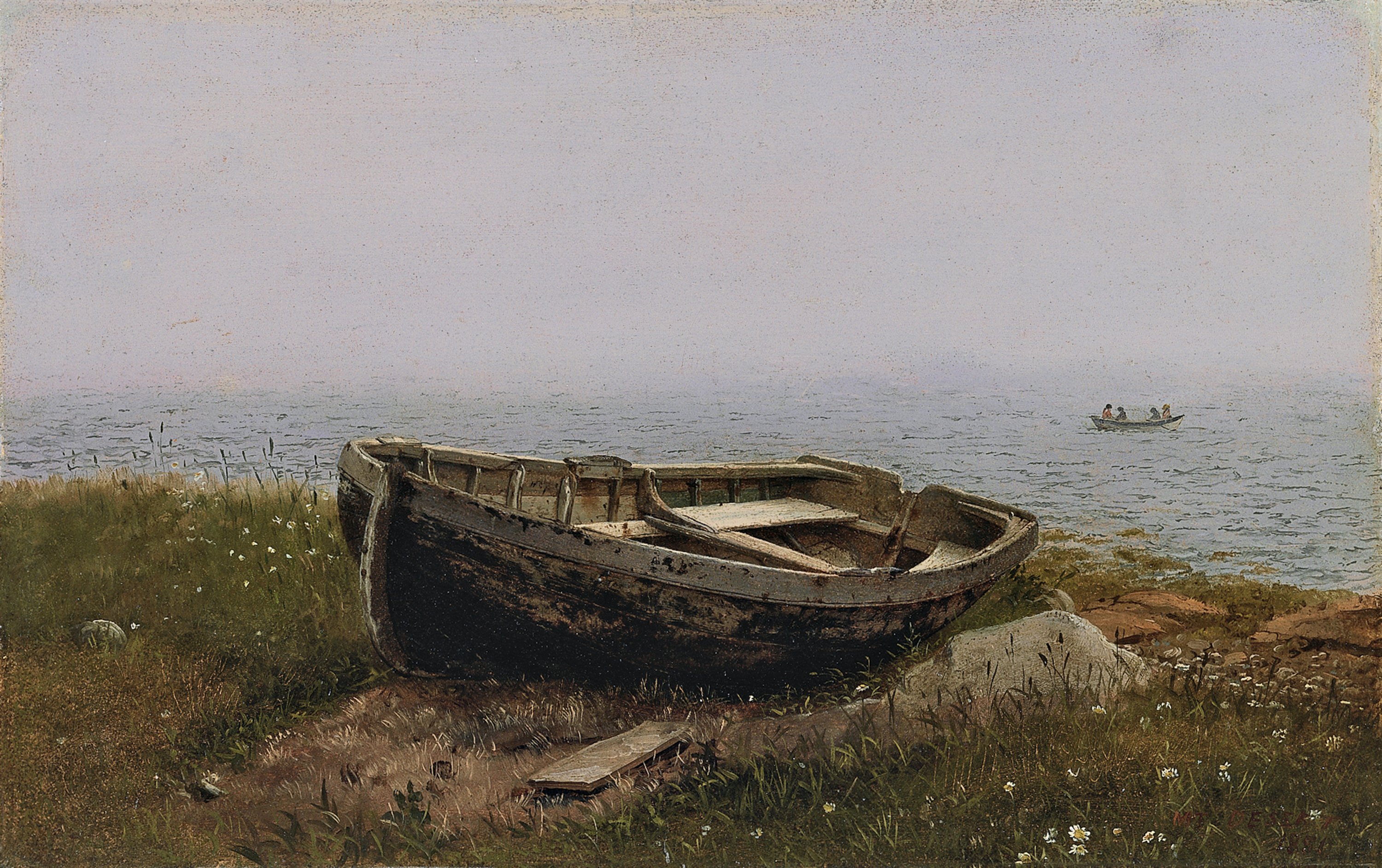 Abandoned Skiff. Bote abandonado, 1850