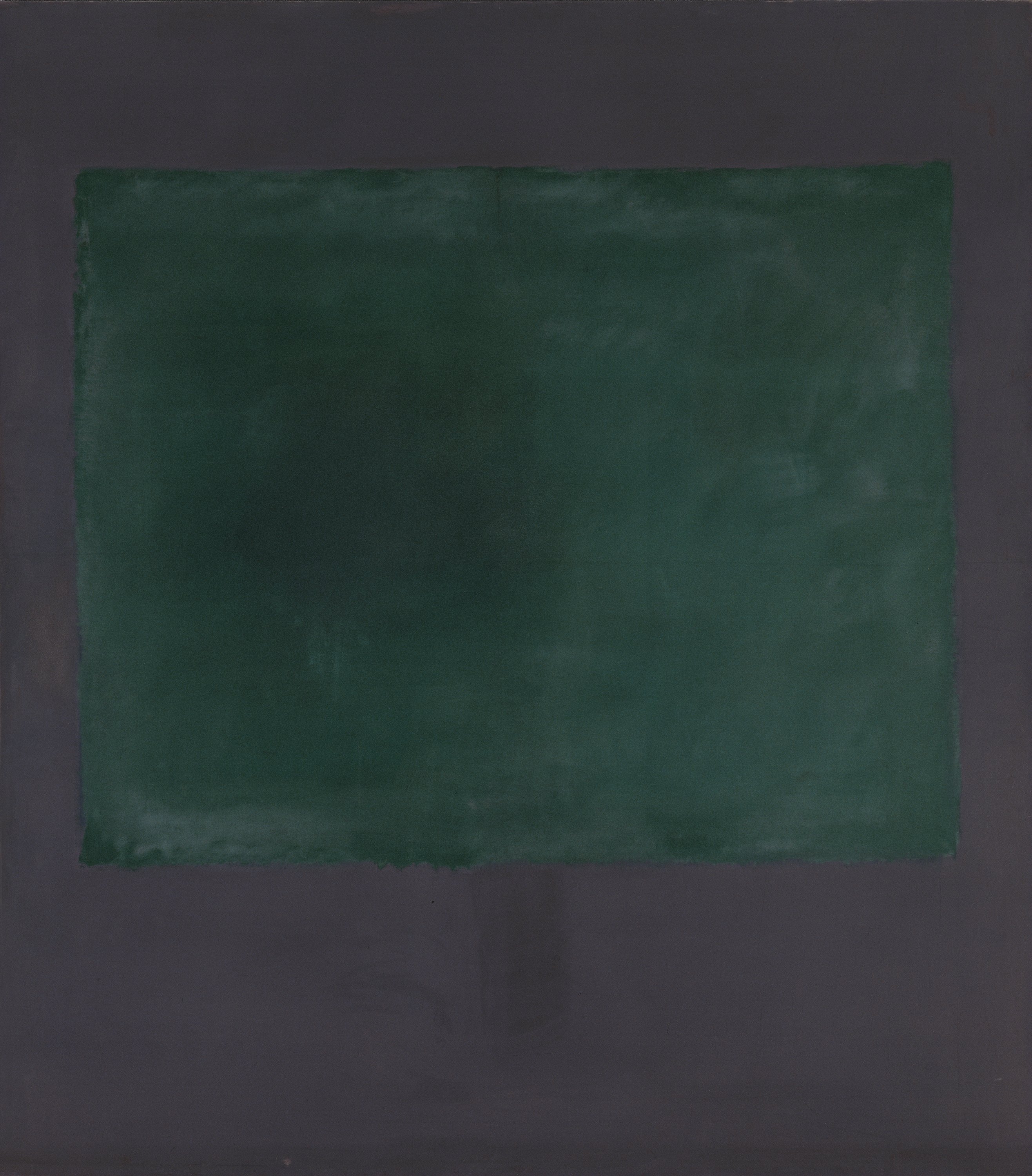 Untitled (Green on Maroon). Sin título (Verde sobre morado), 1961