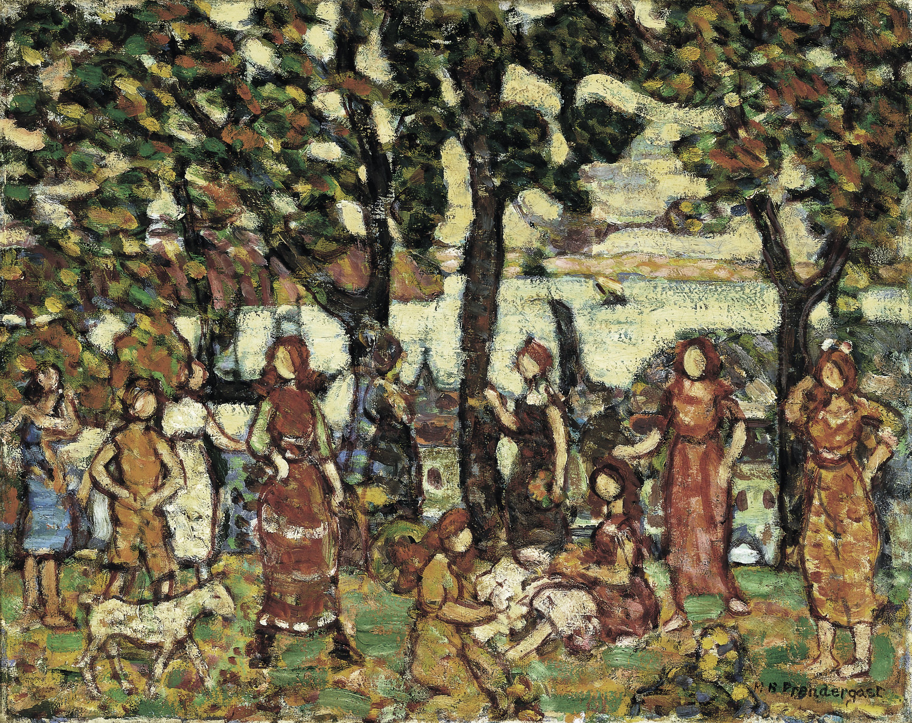 Otoño. Maurice Brazil Prendergast