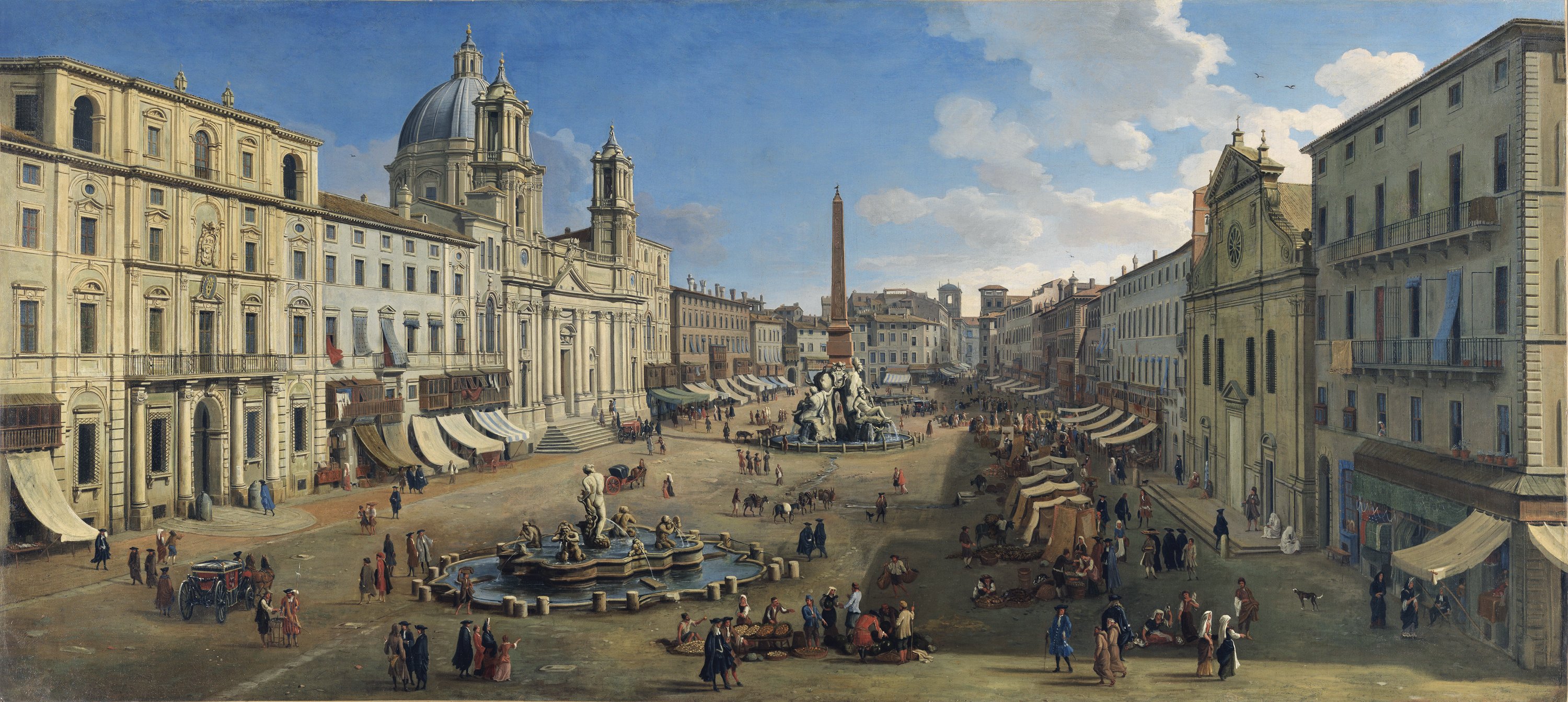 Piazza Navona, Rome. Piazza Navona, Roma, 1699