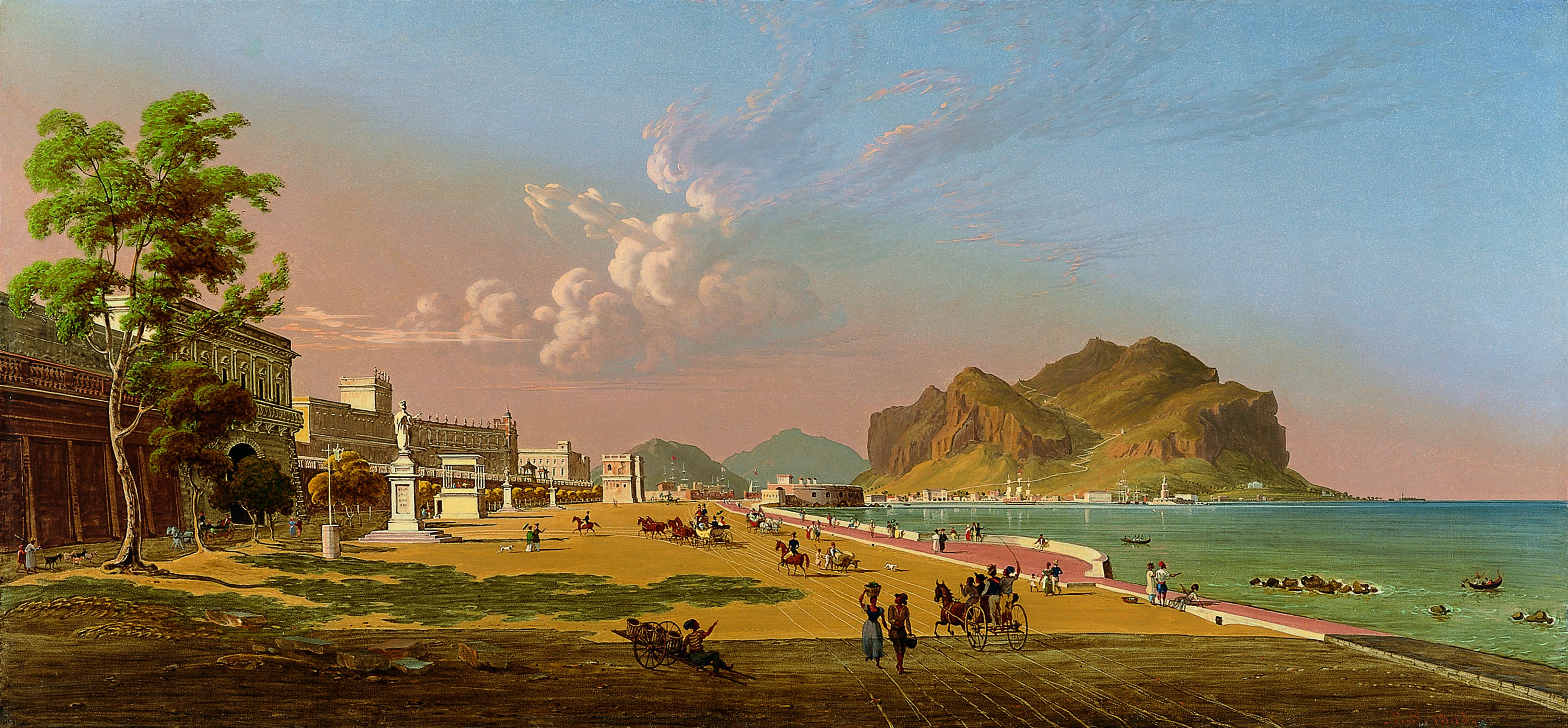 View of Palermo. Vista de Palermo, 1845