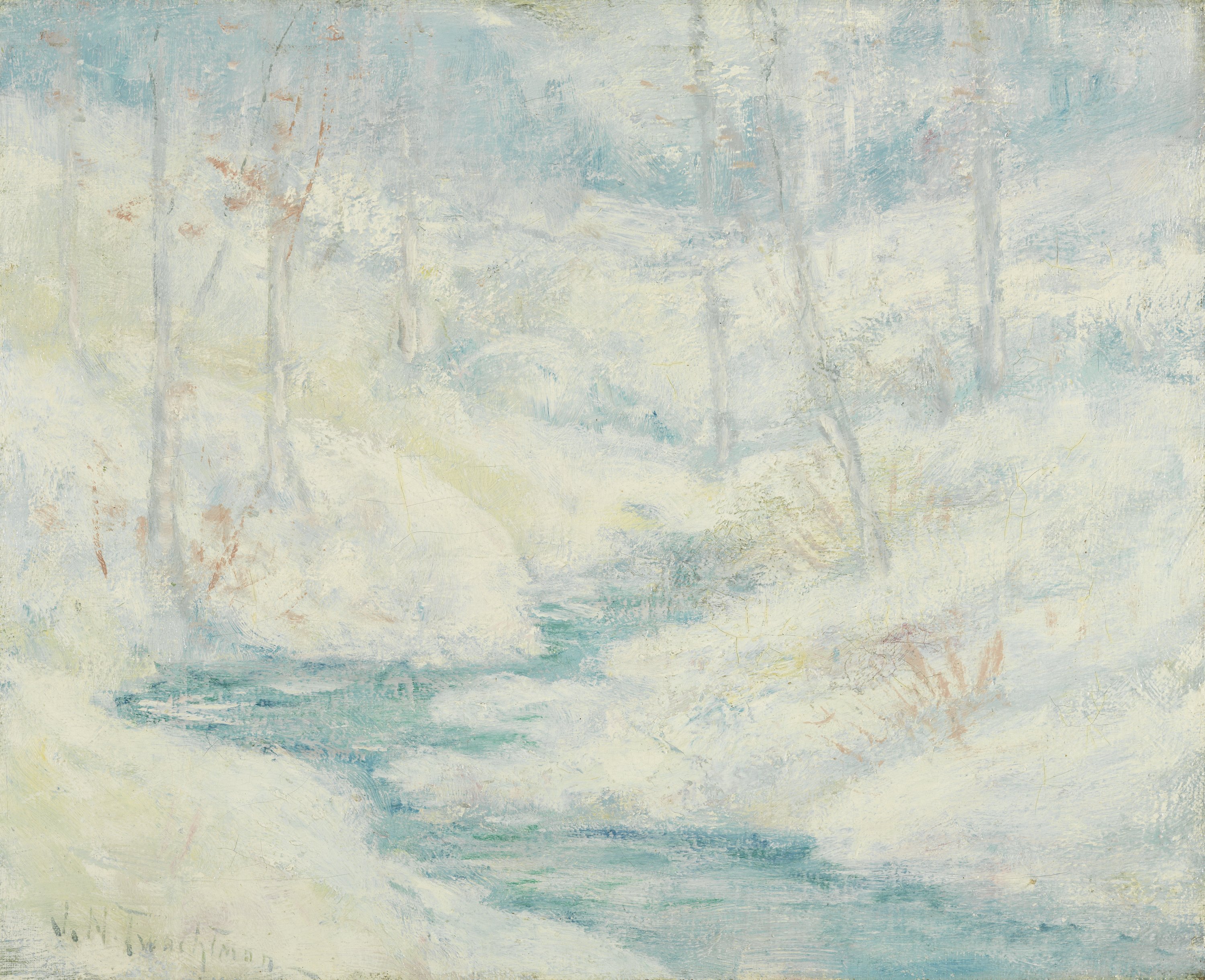 Paisaje nevado. John Henry Twachtman