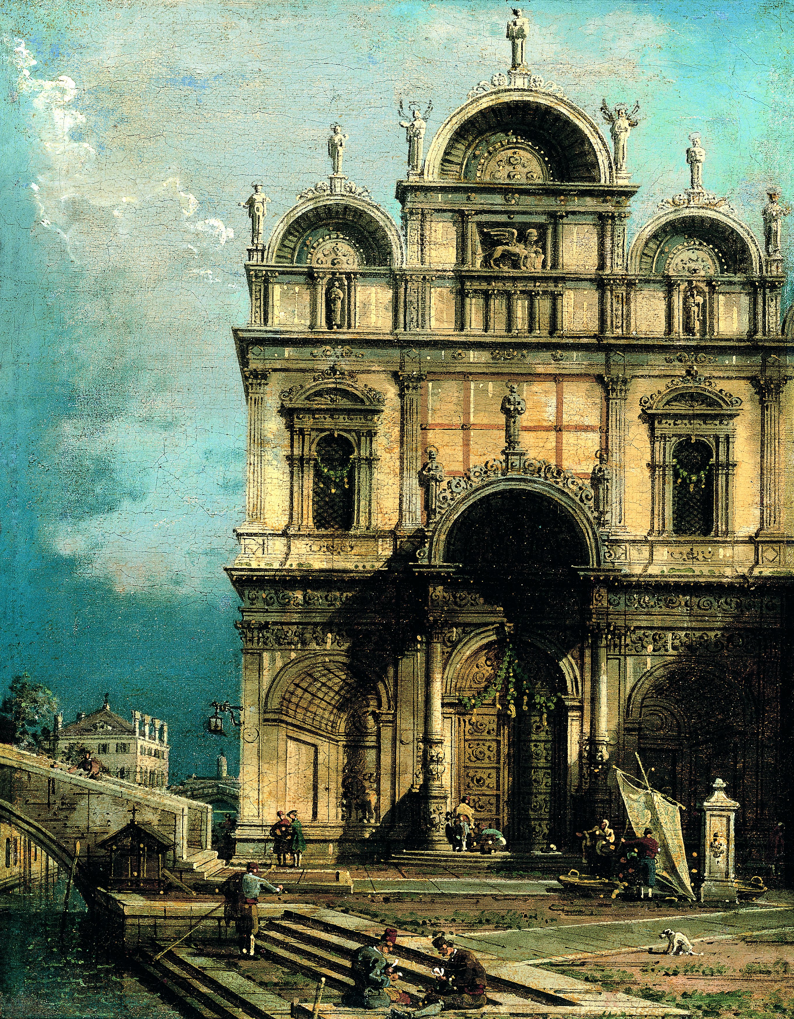 La Escuela de San Marco. Canaletto (Giovanni Antonio  Canal)