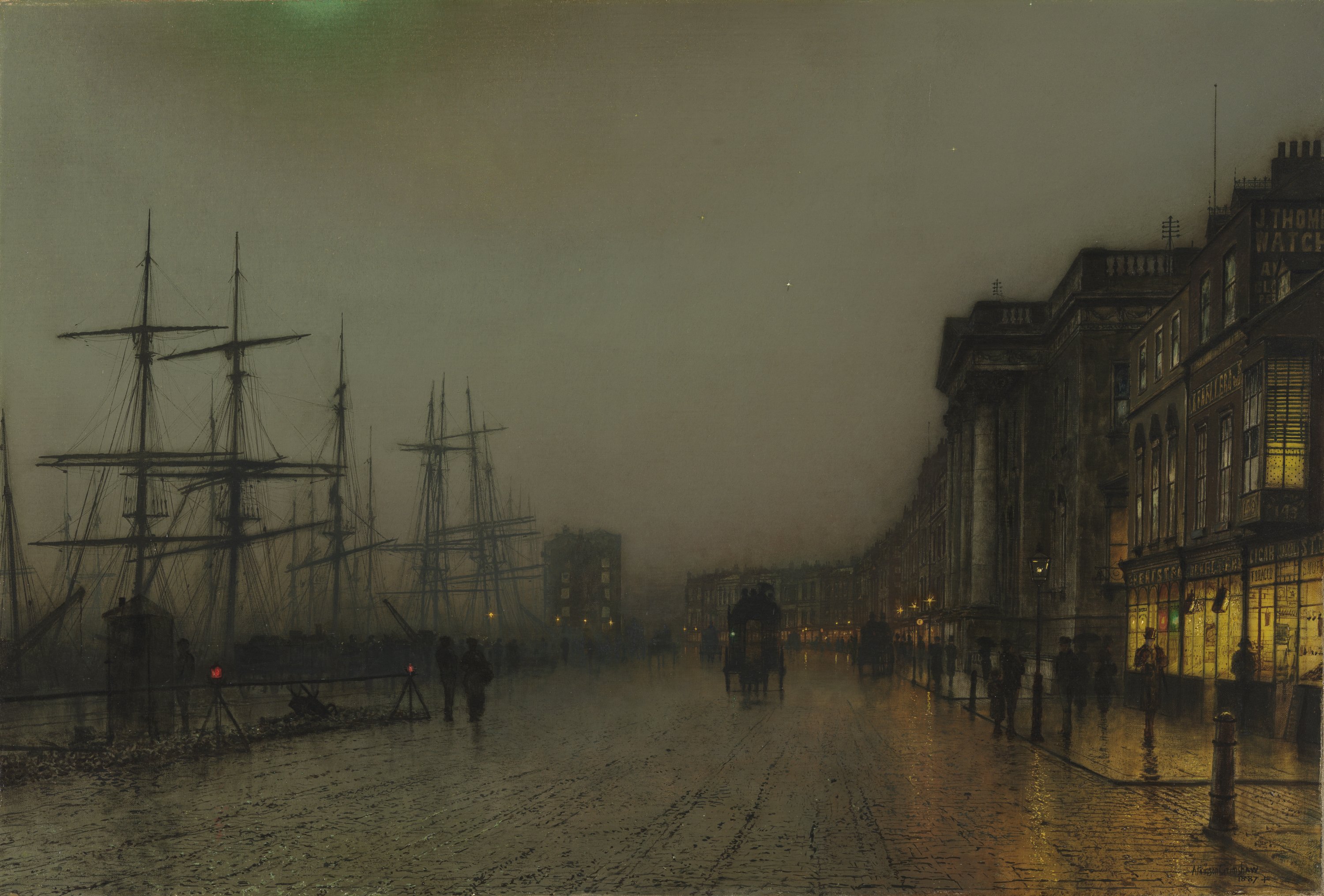 'Canny Glasgow'. John Atkinson Grimshaw