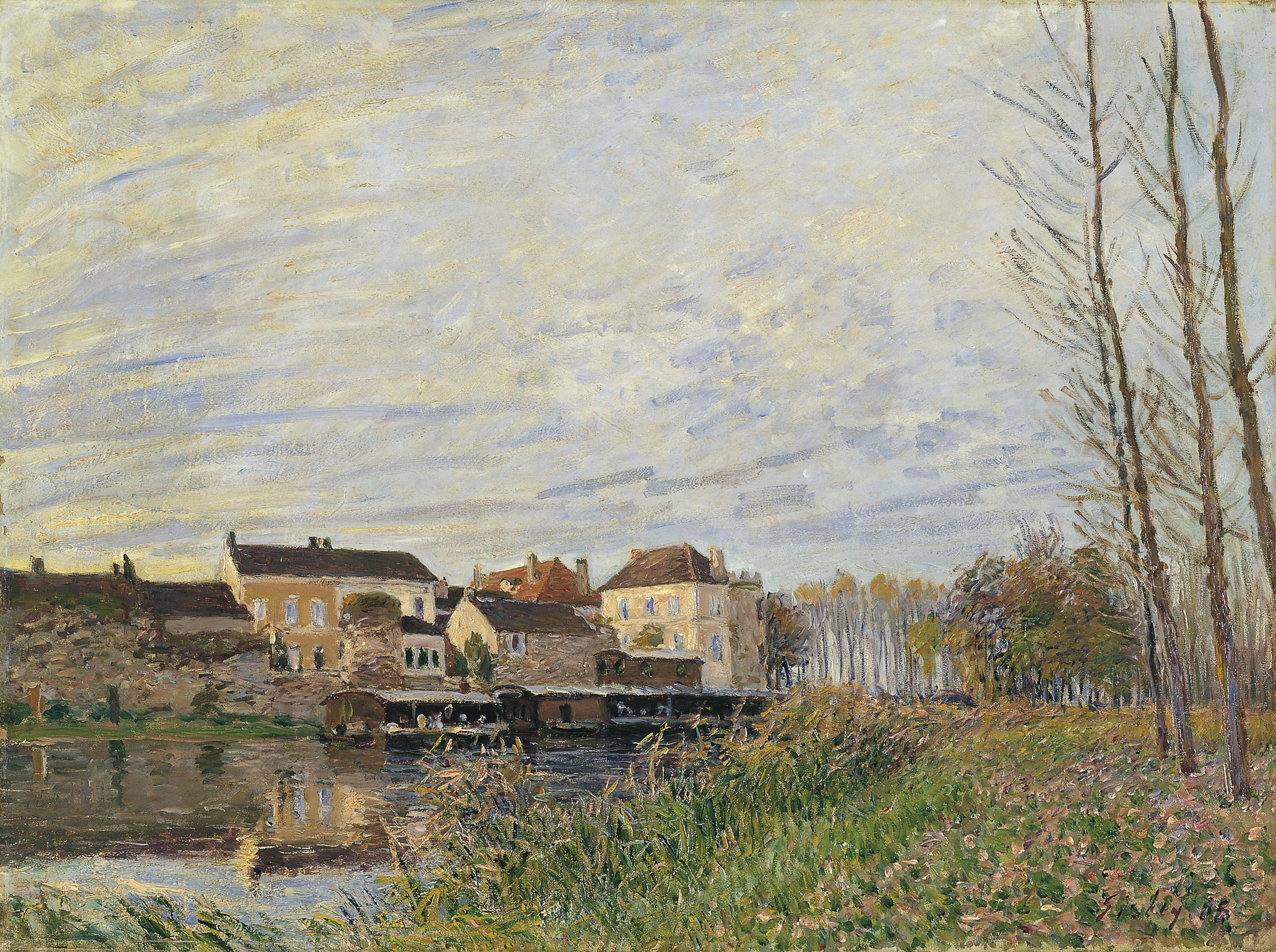 Evening in Moret, End of October. Una tarde en Moret, final de octubre, 1888