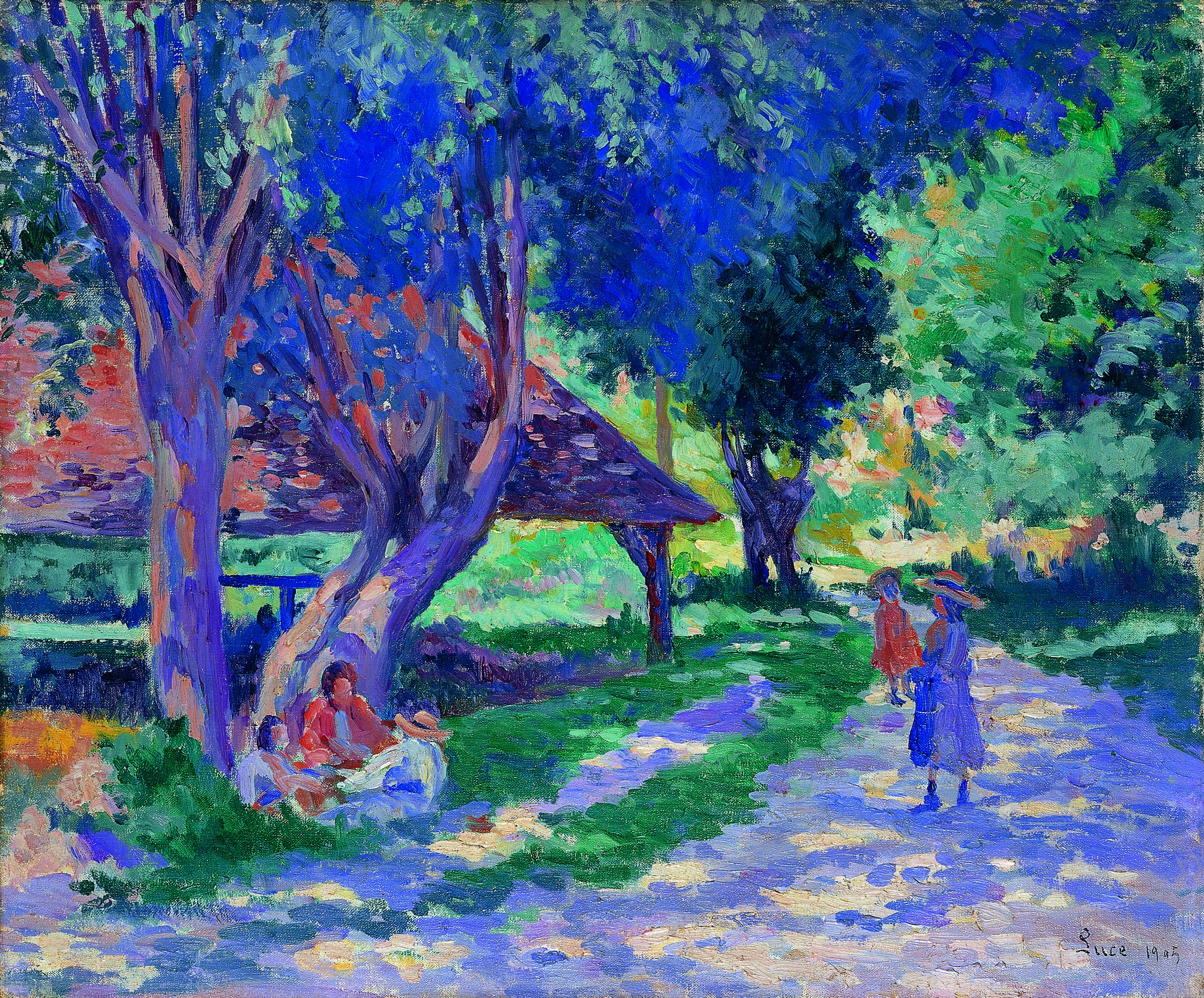 Bessy, Yonne, the Shaded Path. Bessy, Yonne, sendero umbrío, 1905