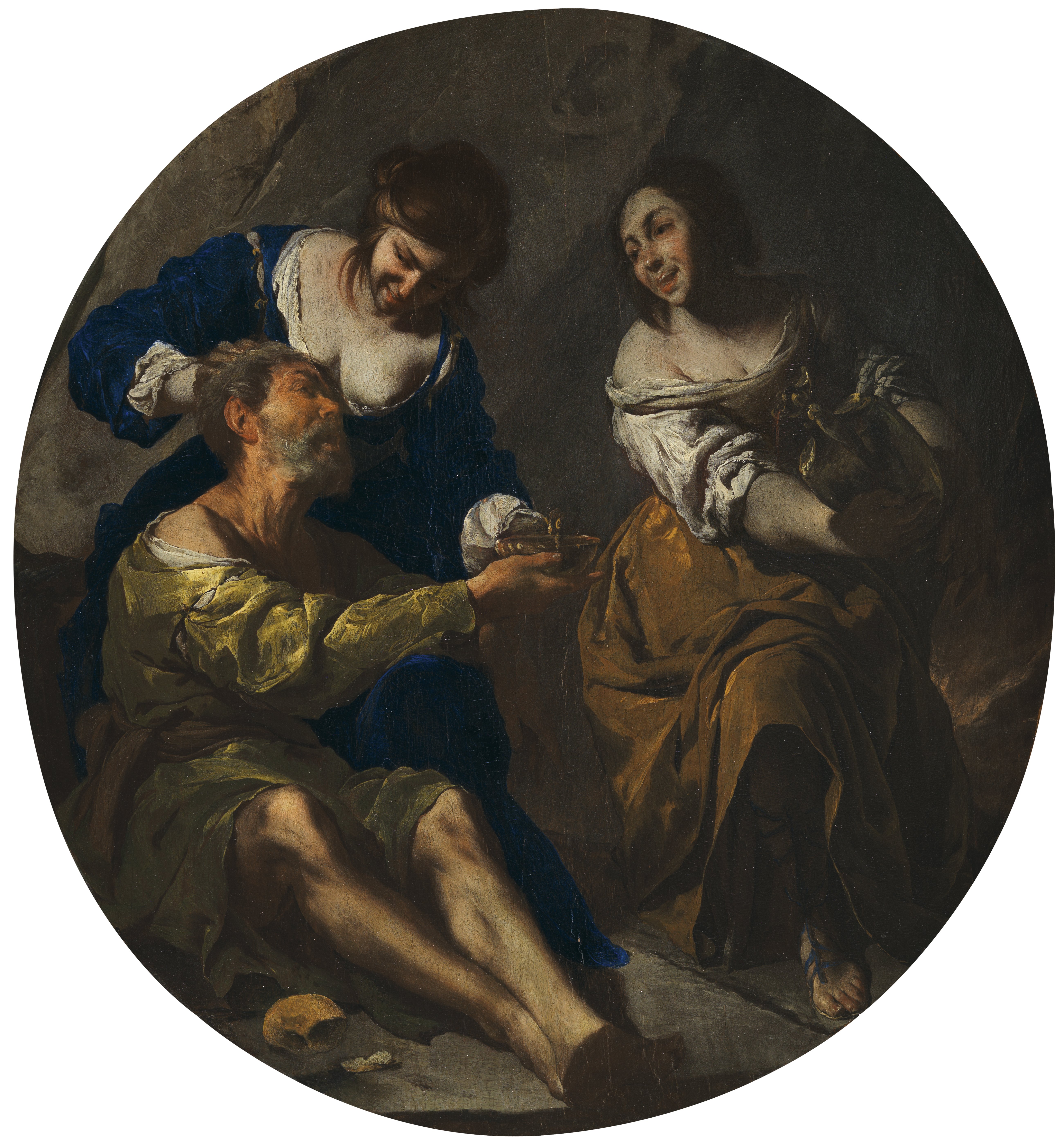 Lot and his Daughters. Lot y sus hijas, c. 1640-1645