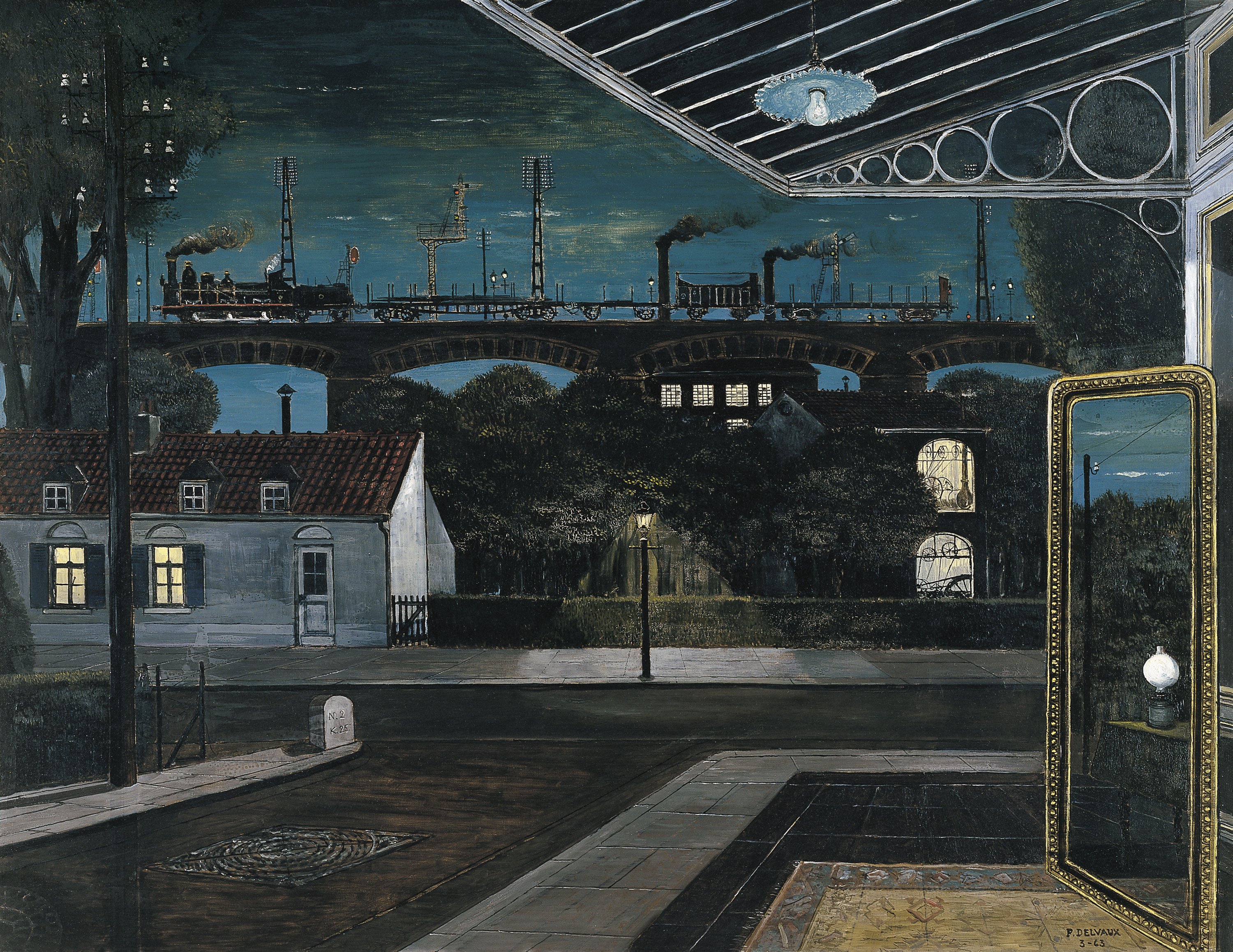 El viaducto. Paul Delvaux