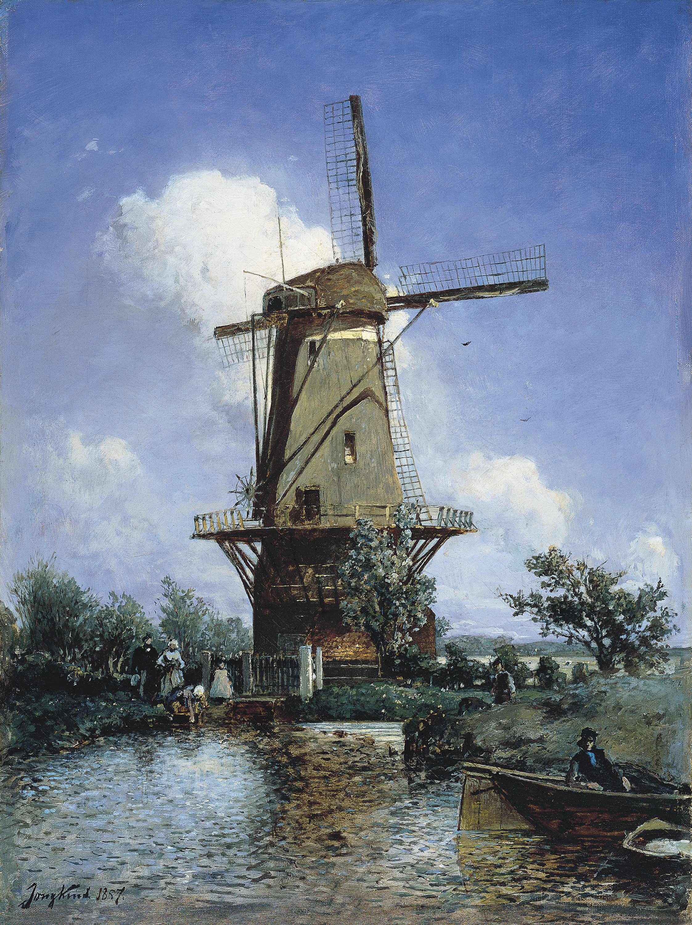 A Windmill near Delft. Molino cerca de Delft, 1857