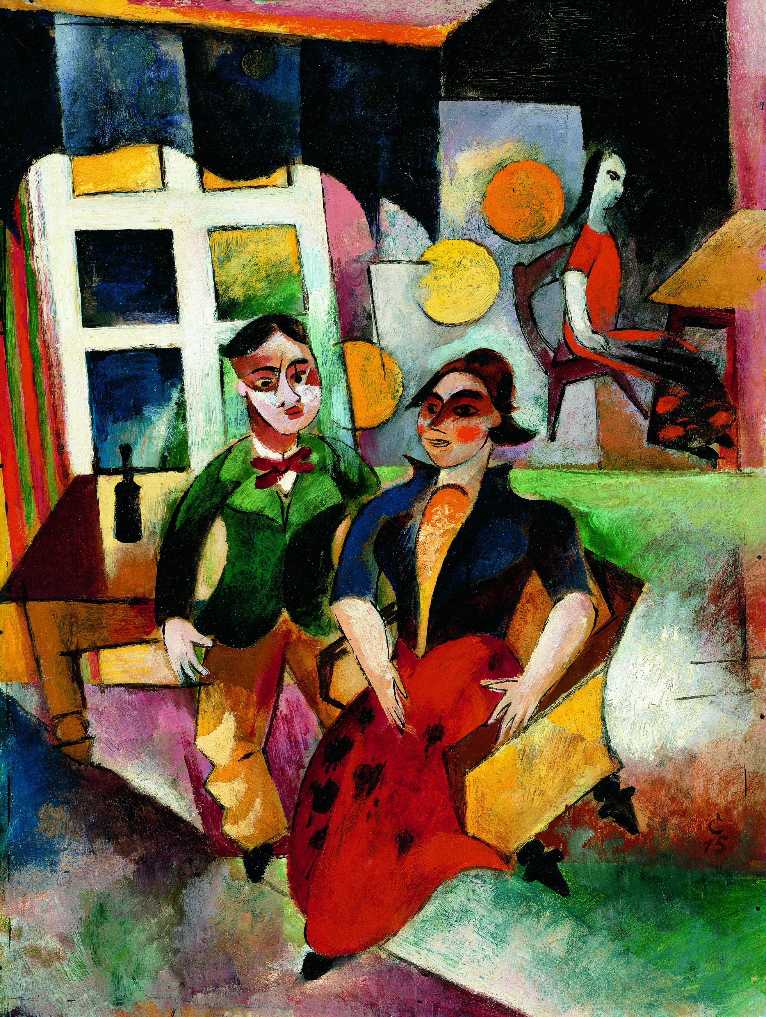 Young Couple. Joven Pareja, 1915