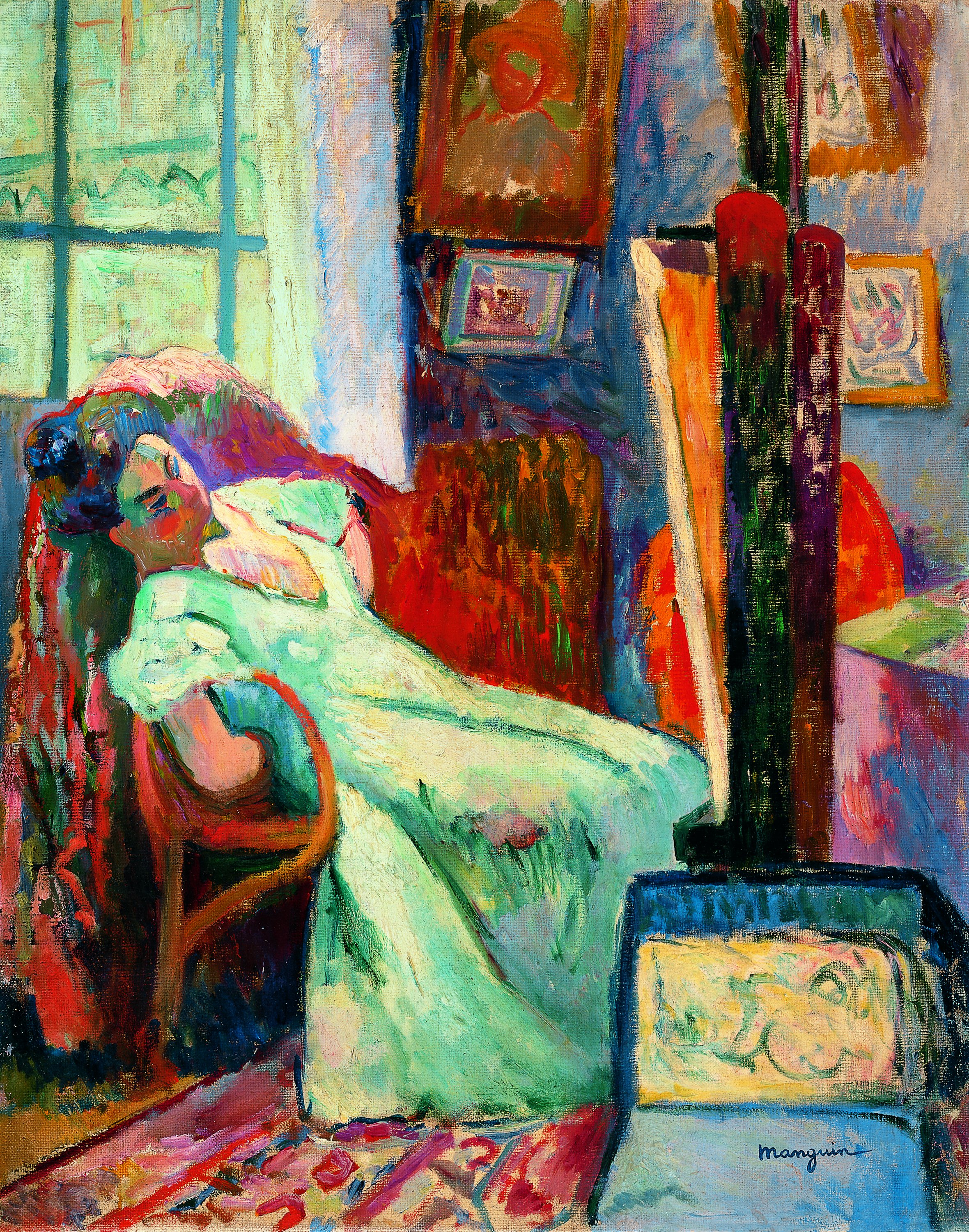 Model at Rest. El reposo de la modelo, 1905