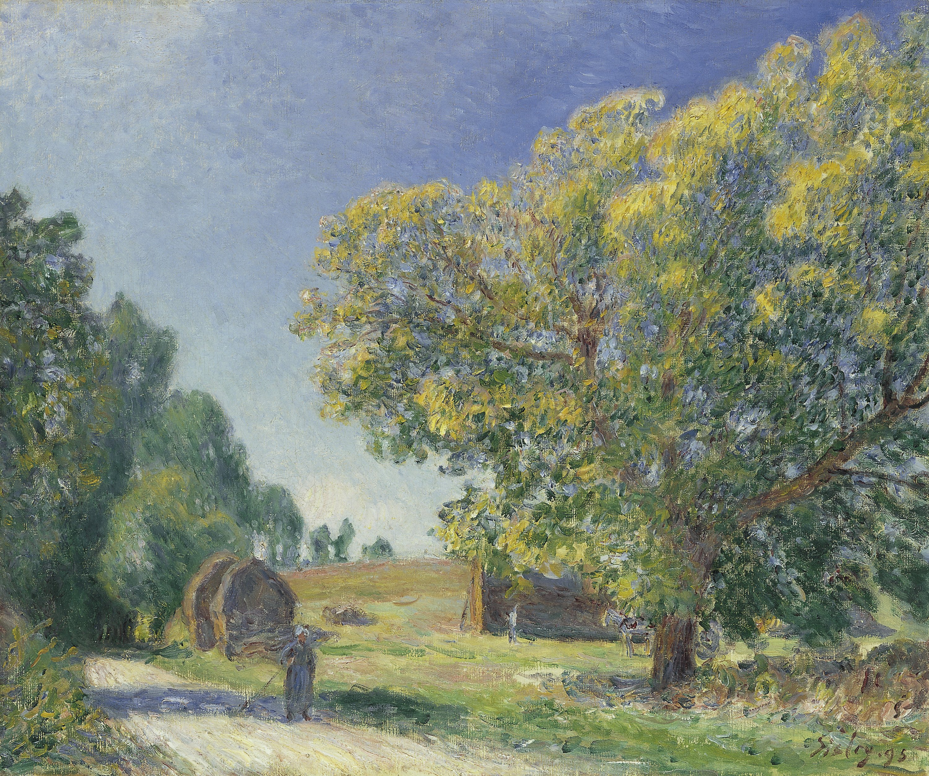 Claro de un bosque. Alfred Sisley