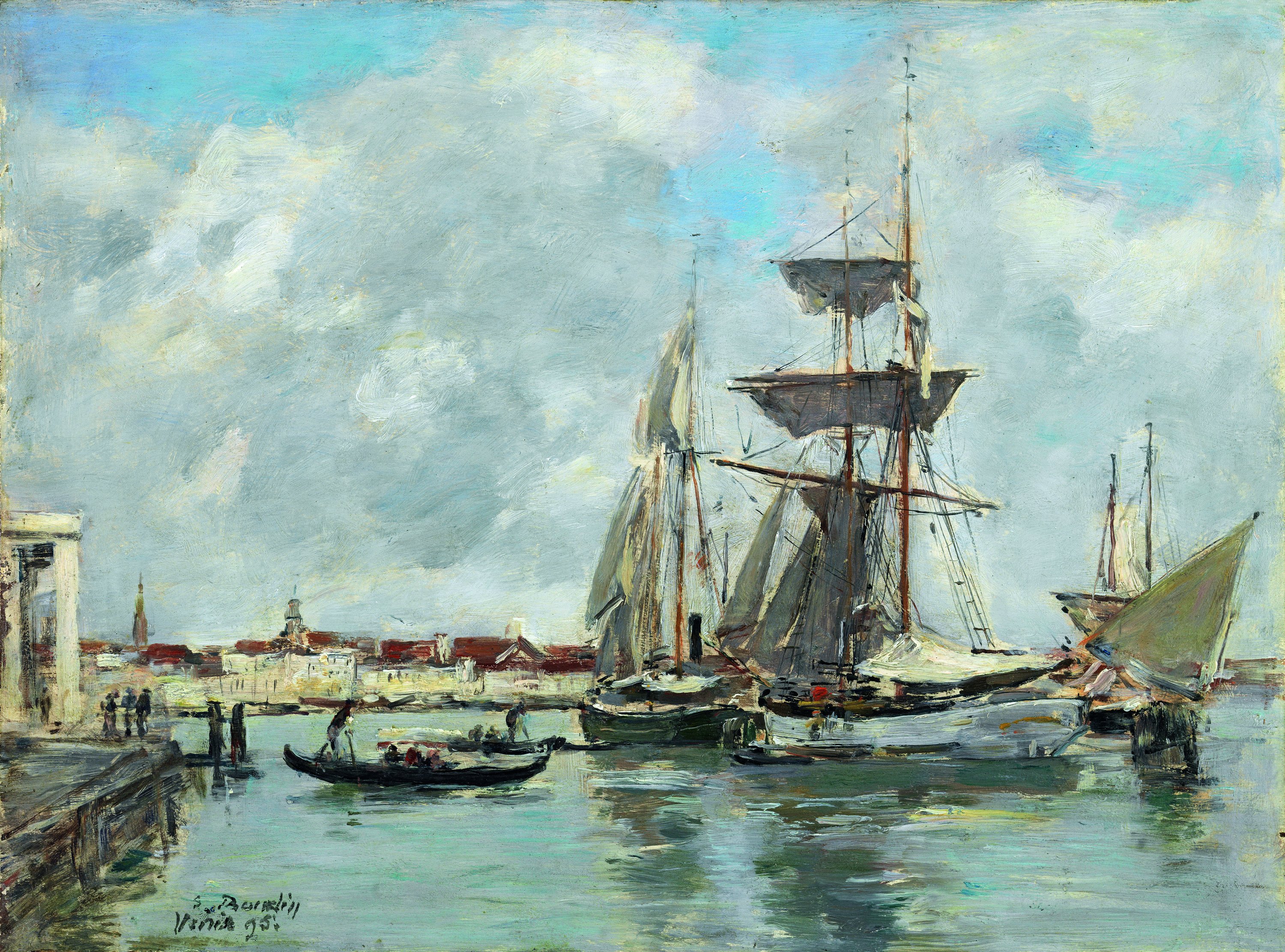 Venecia, el Gran Canal. Eugène Boudin