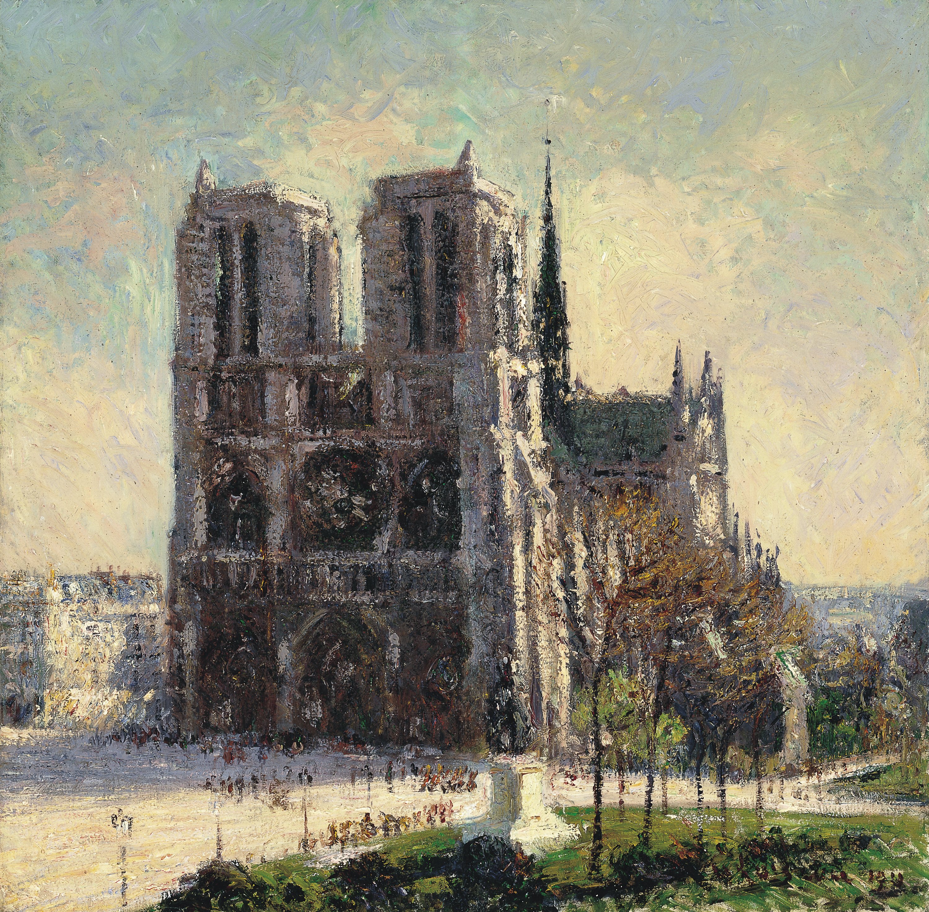 Vista de Notre-Dame, Paris. Gustave Loiseau