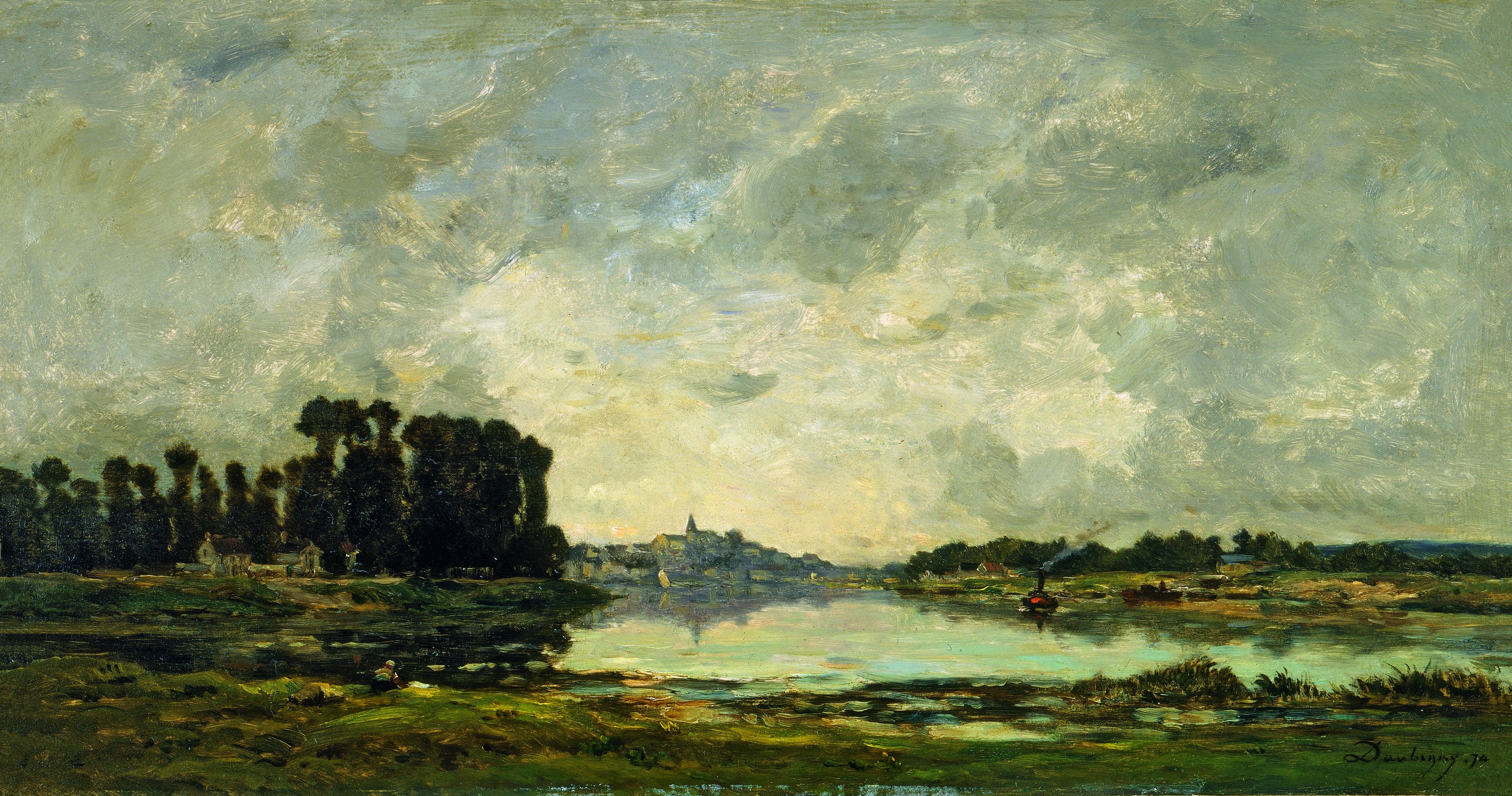 Conflans. Charles-François Daubigny