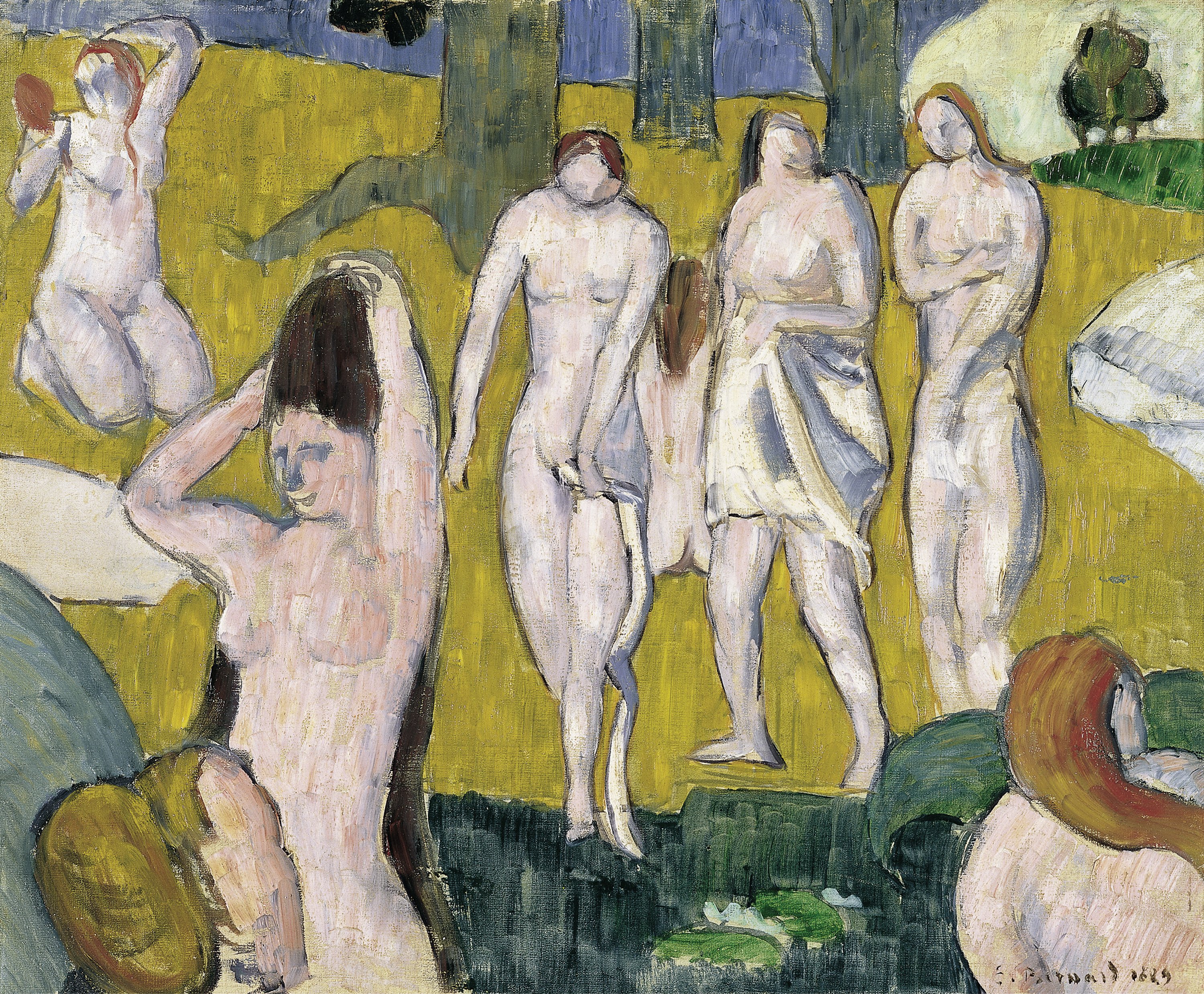 Bañistas. Emile Bernard