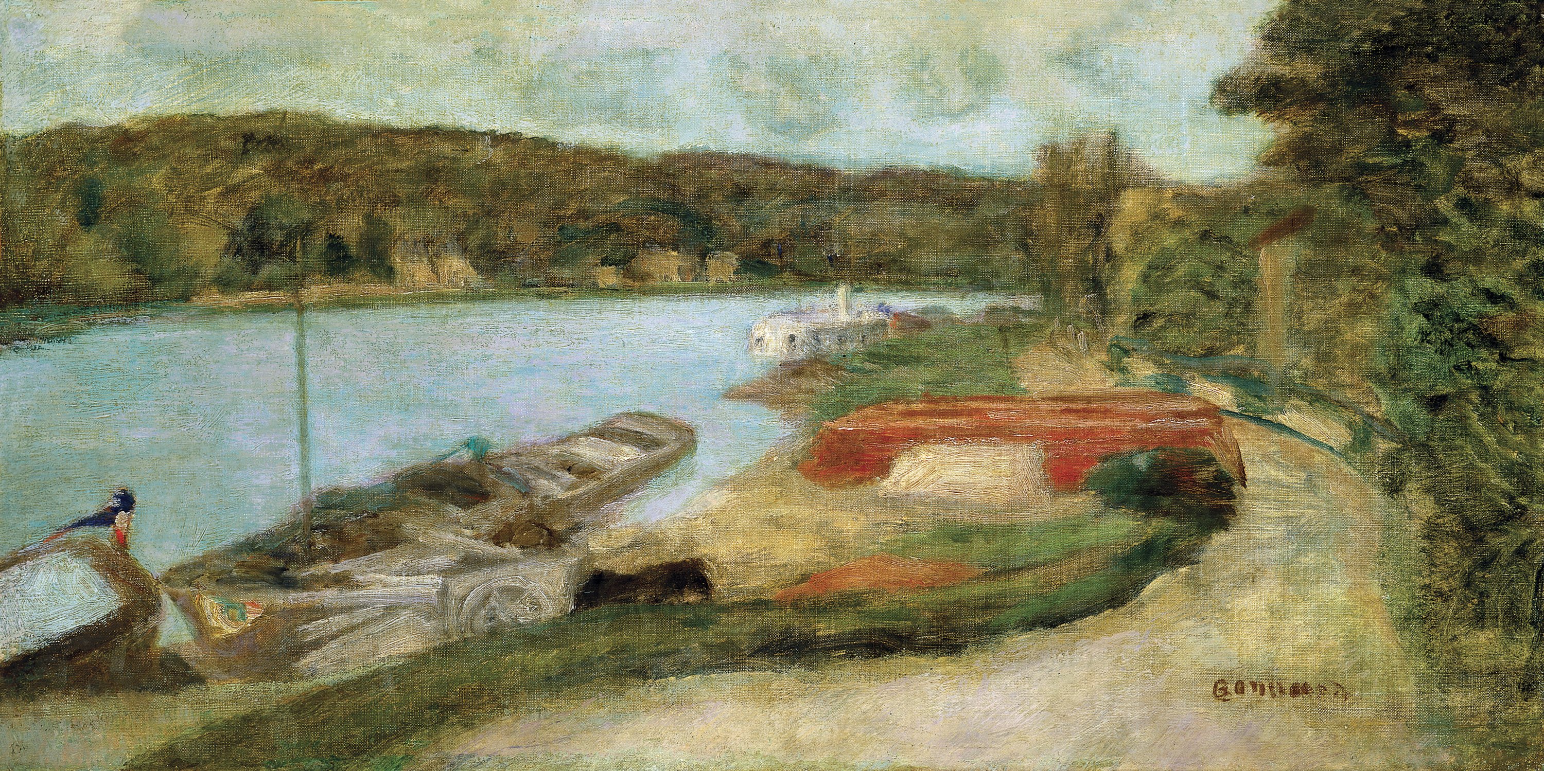 The Seine at Vernon. El Sena en Vernon, c. 1920