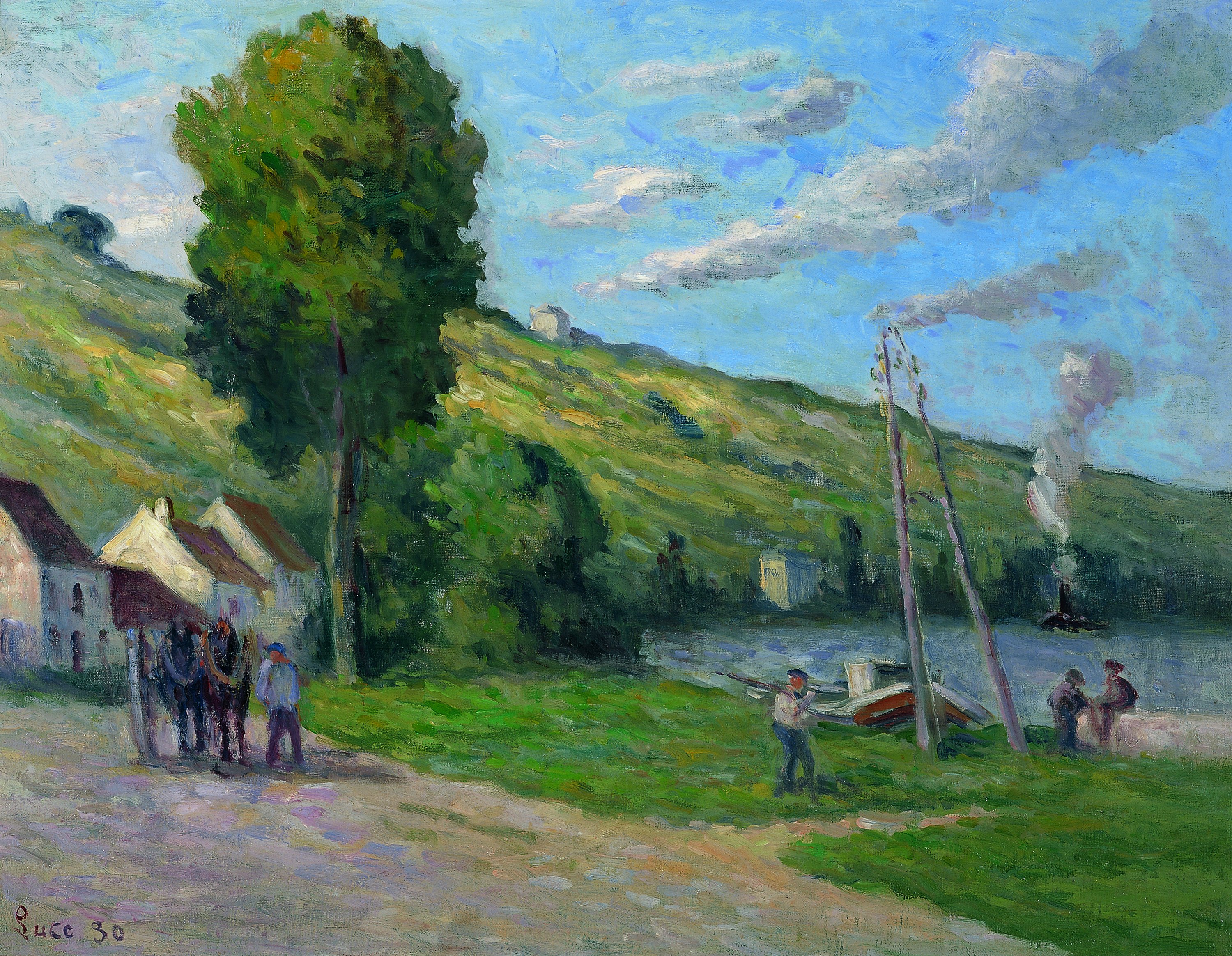 Rolleboise, la entrada del pueblo. Maximilien Luce