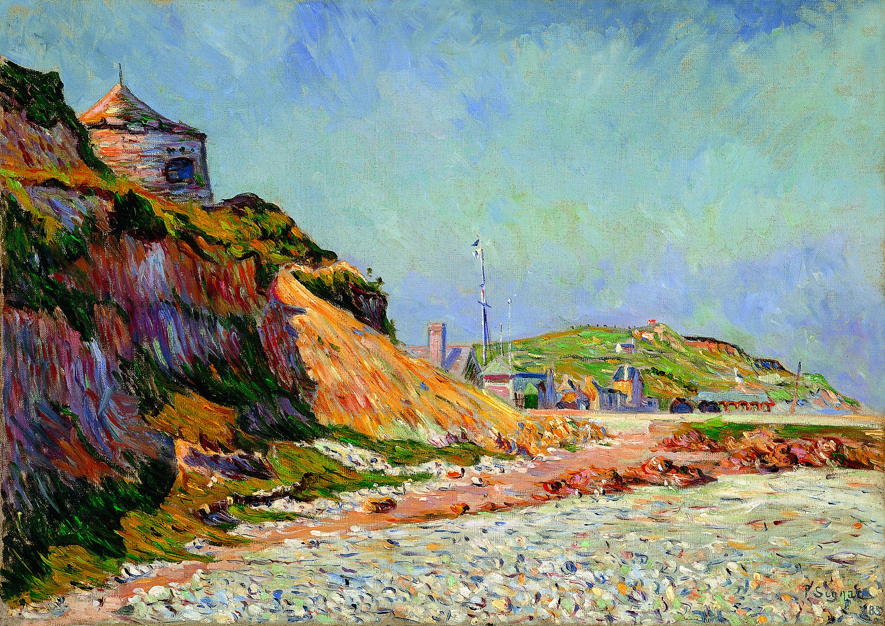 Port-en-Bessin, The Beach. Port-en-Bessin, la playa, 1884