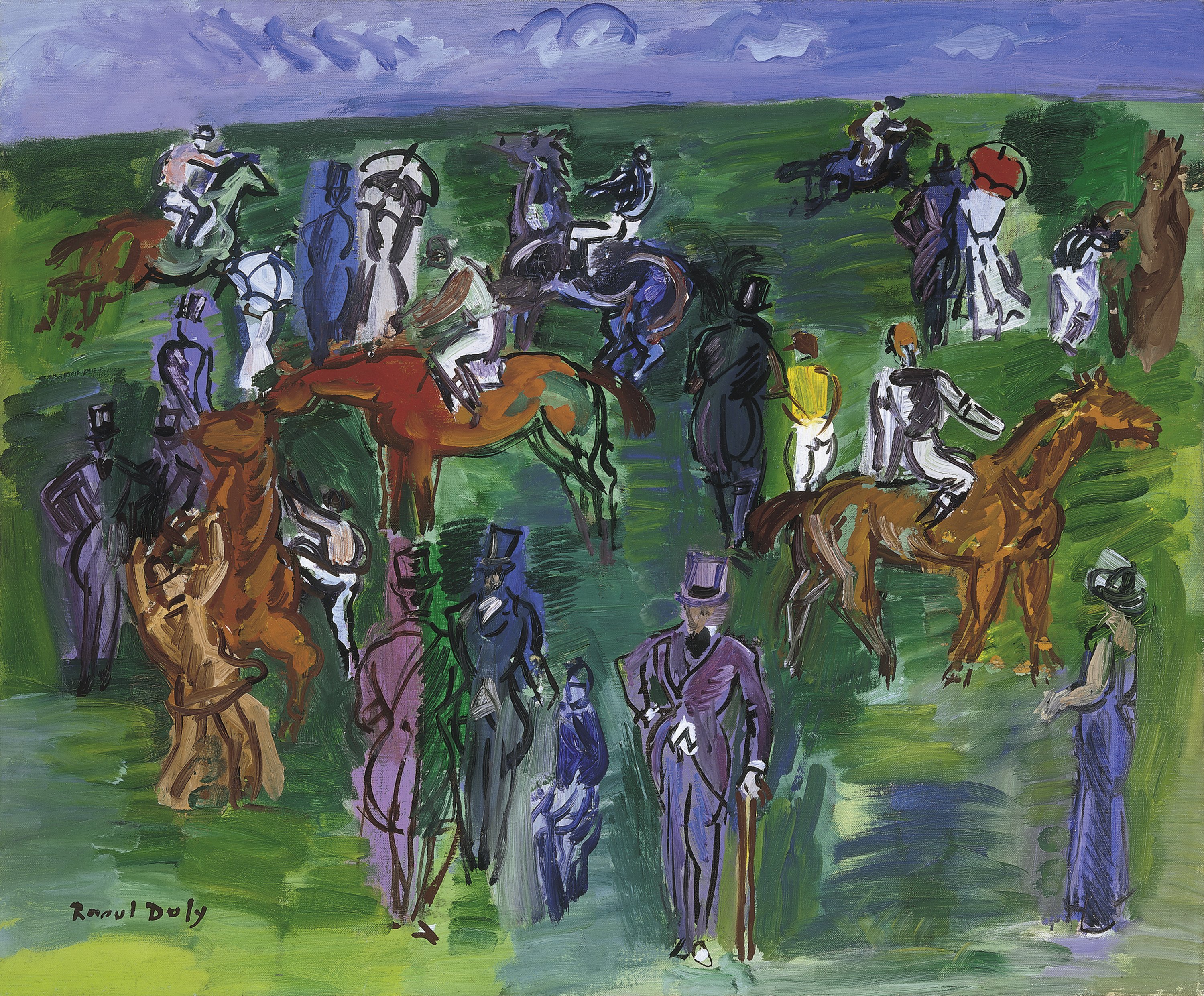 En las carreras. Raoul Dufy