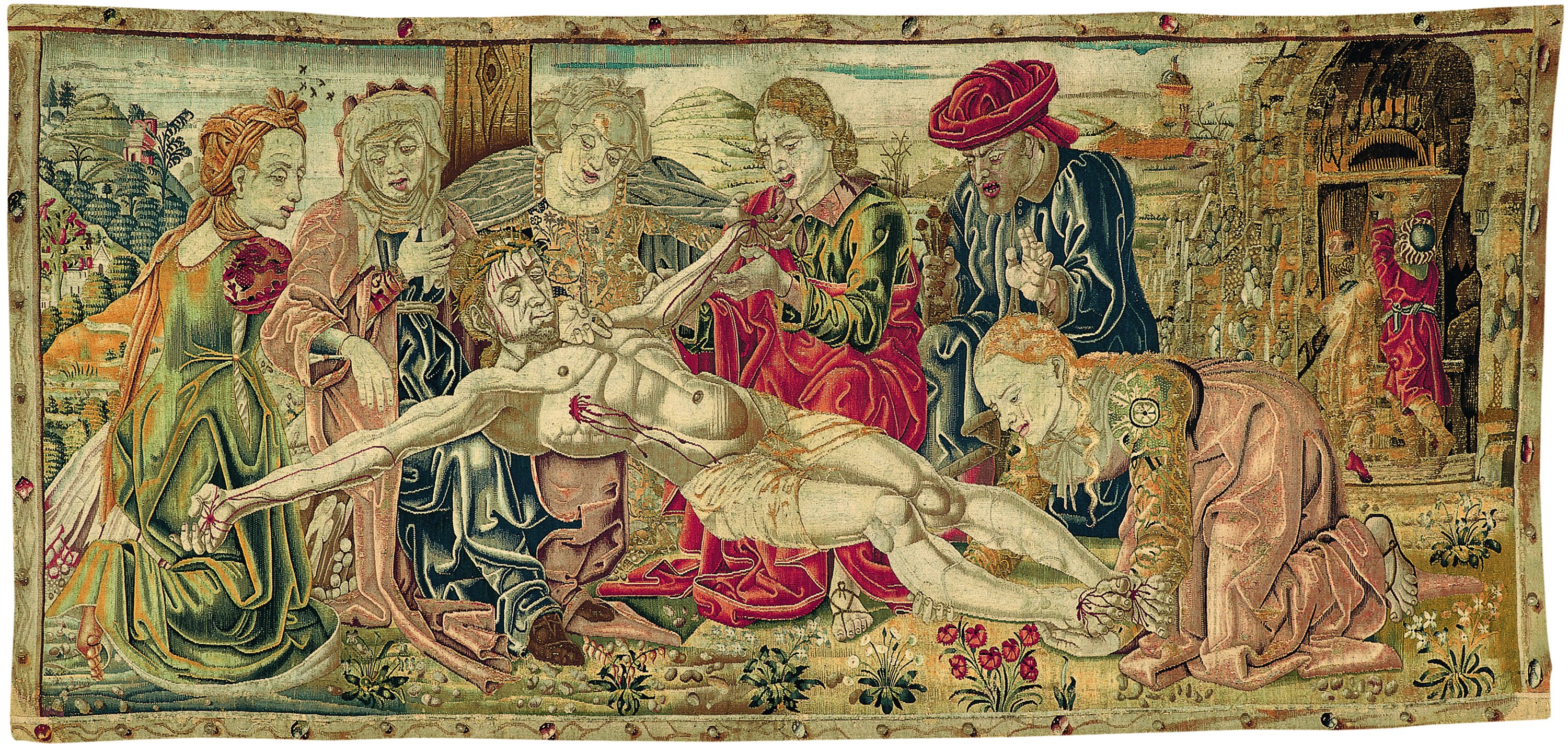 Lamentation over the Body of the Dead Christ. Llanto sobre el cuerpo de Cristo muerto, c. 1474-1475