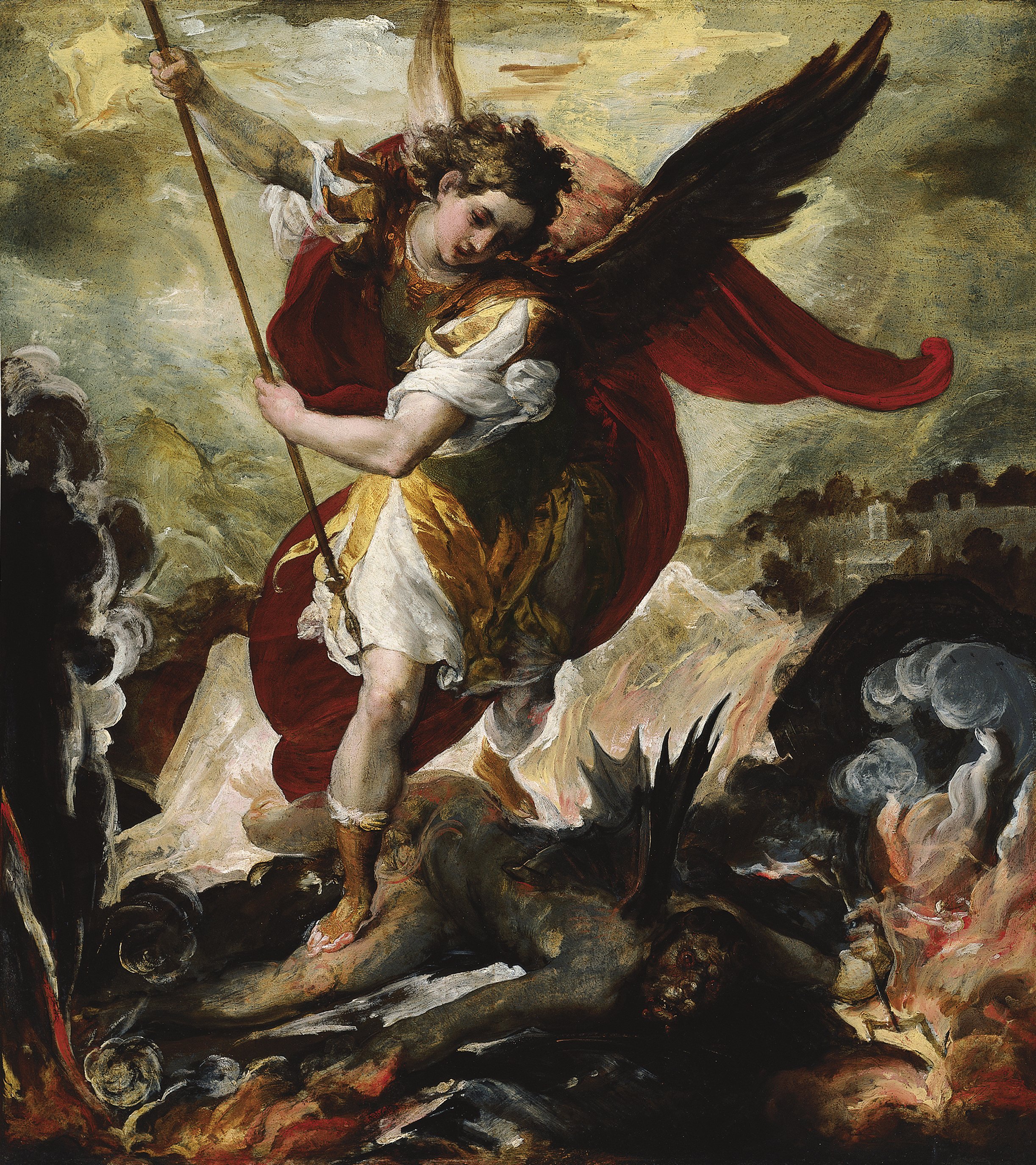 San Miguel arcángel venciendo a Lucifer Maffei, Francesco. Museo Nacional ThyssenBornemisza San Miguel arcángel venciendo a Lucifer Maffei, Francesco. Museo Nacional ThyssenBornemisza