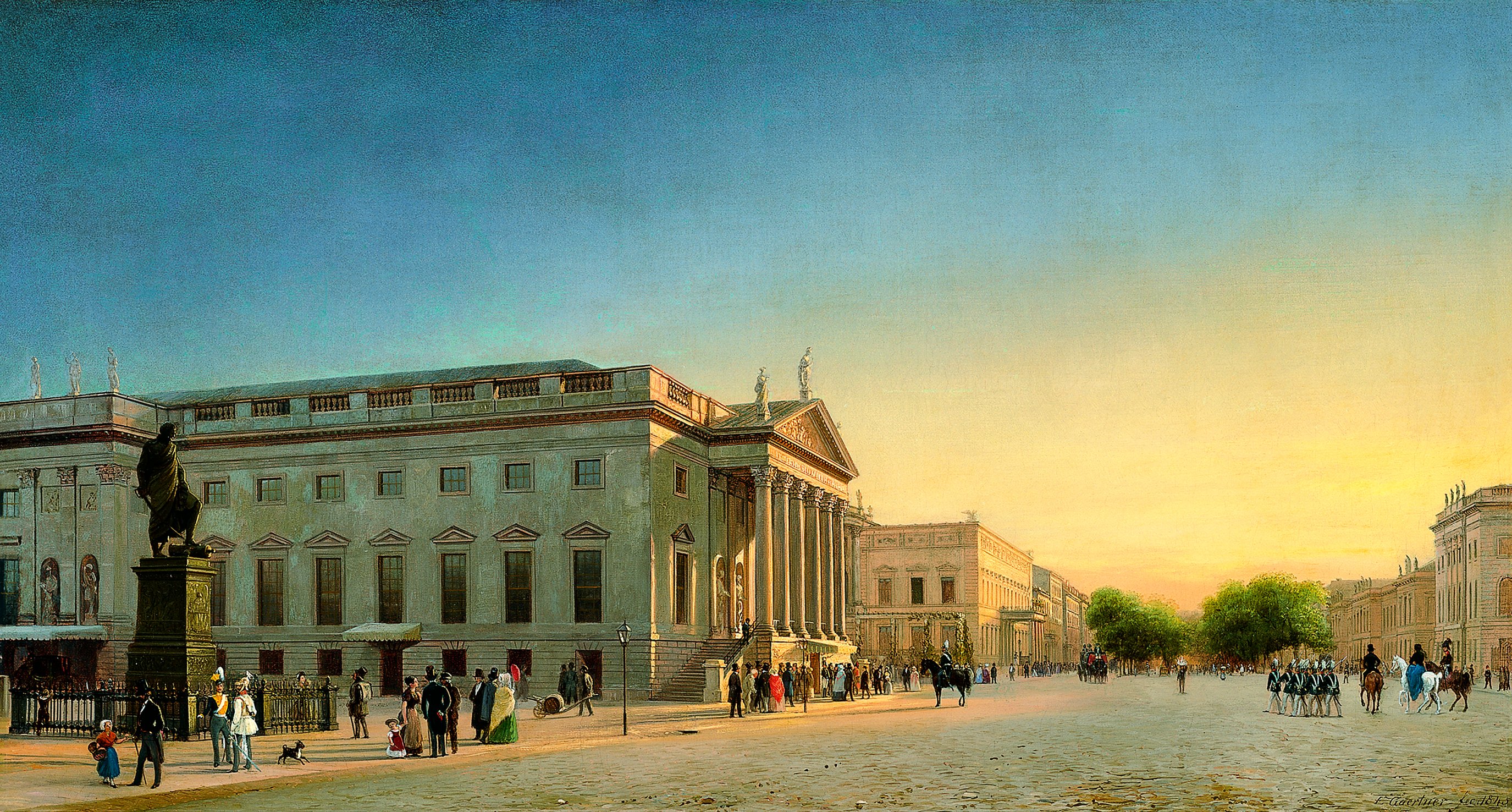 Vista de la Opera y la Calle Unter den Linden, Berlín Gaertner