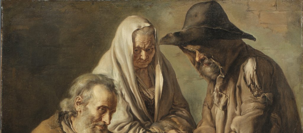 Group of Beggars. Grupo de mendigos, c. 1737