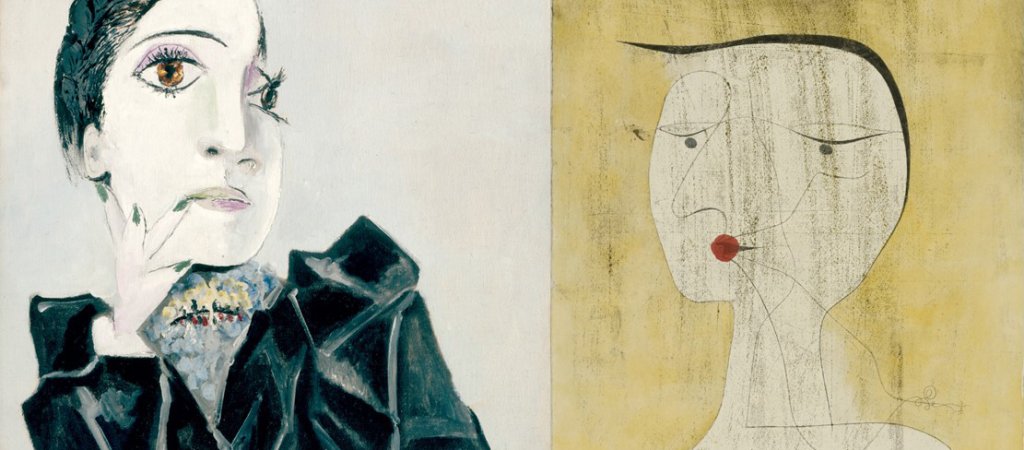Pablo Picasso / Paul Klee. Dora Maar con uñas verdes / Dama con lacre