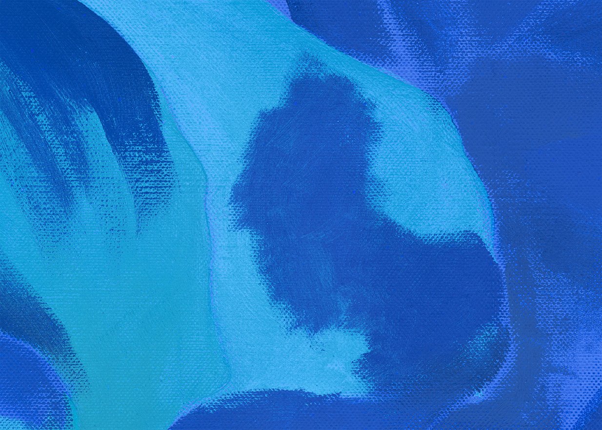 Detalle de la imagen ultravioleta de la obra “Lirio blanco n.º 7”, 1957
