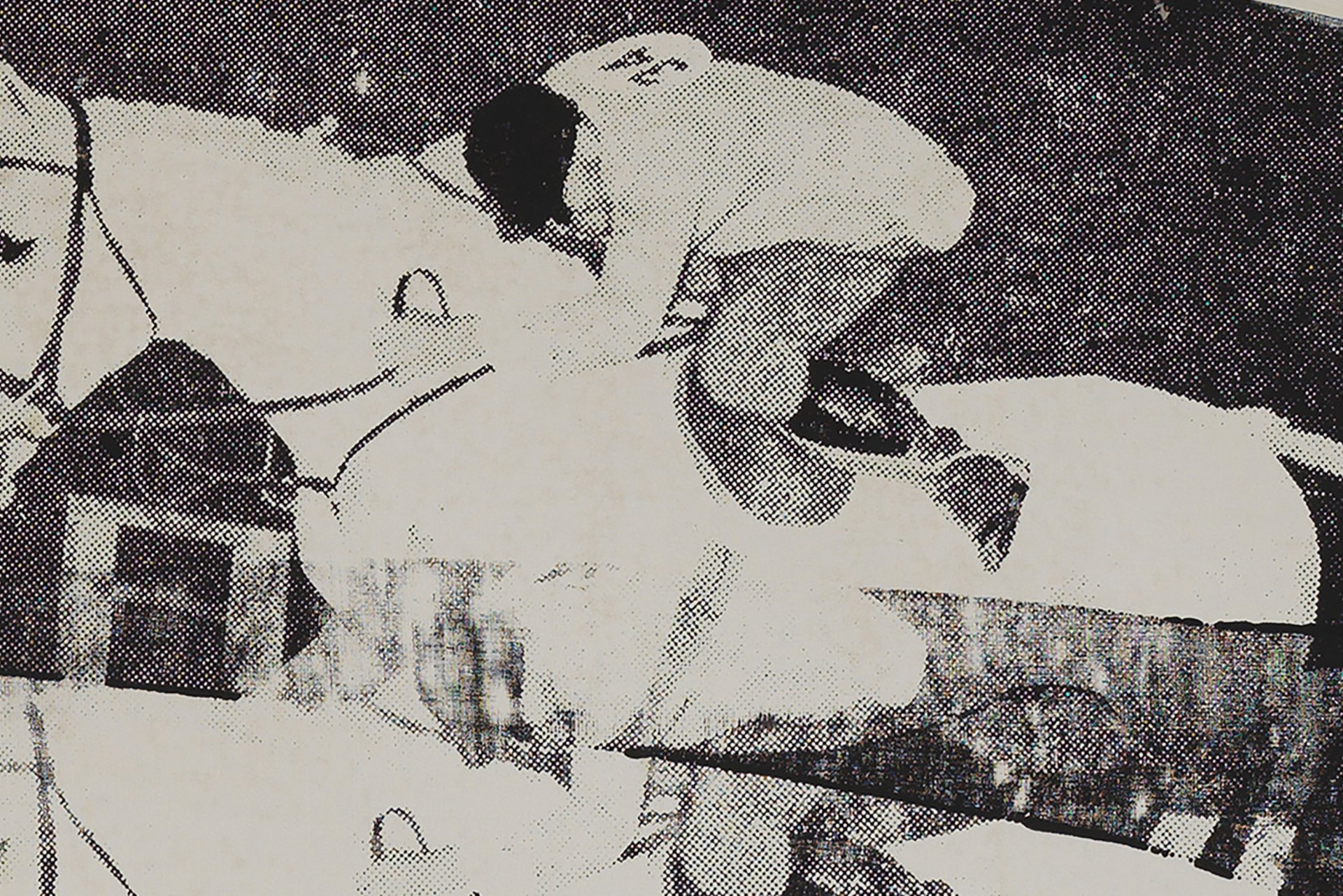 Detail from the work “Express” by Robert Rauschenberg