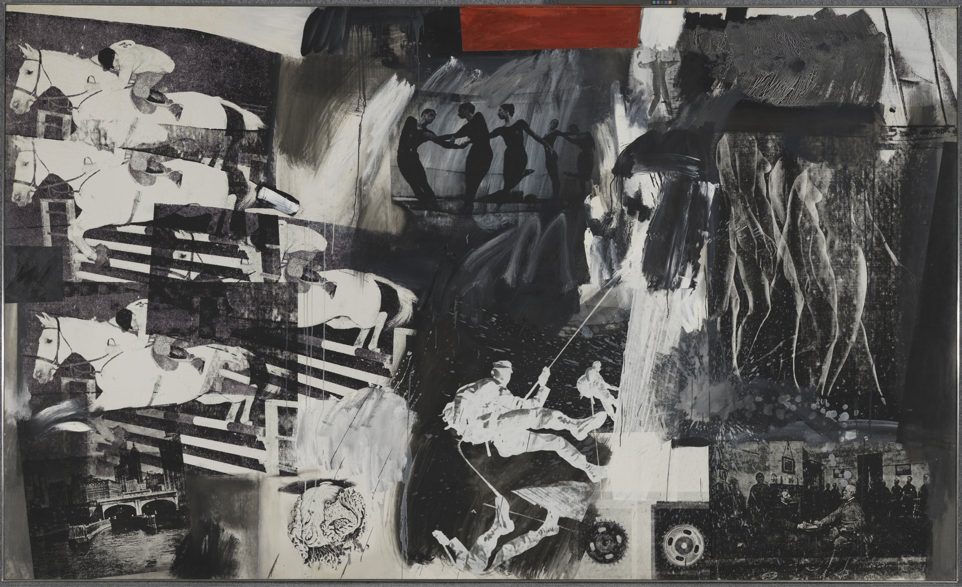 Image of the painting “Express” by Robert Rauschenberg