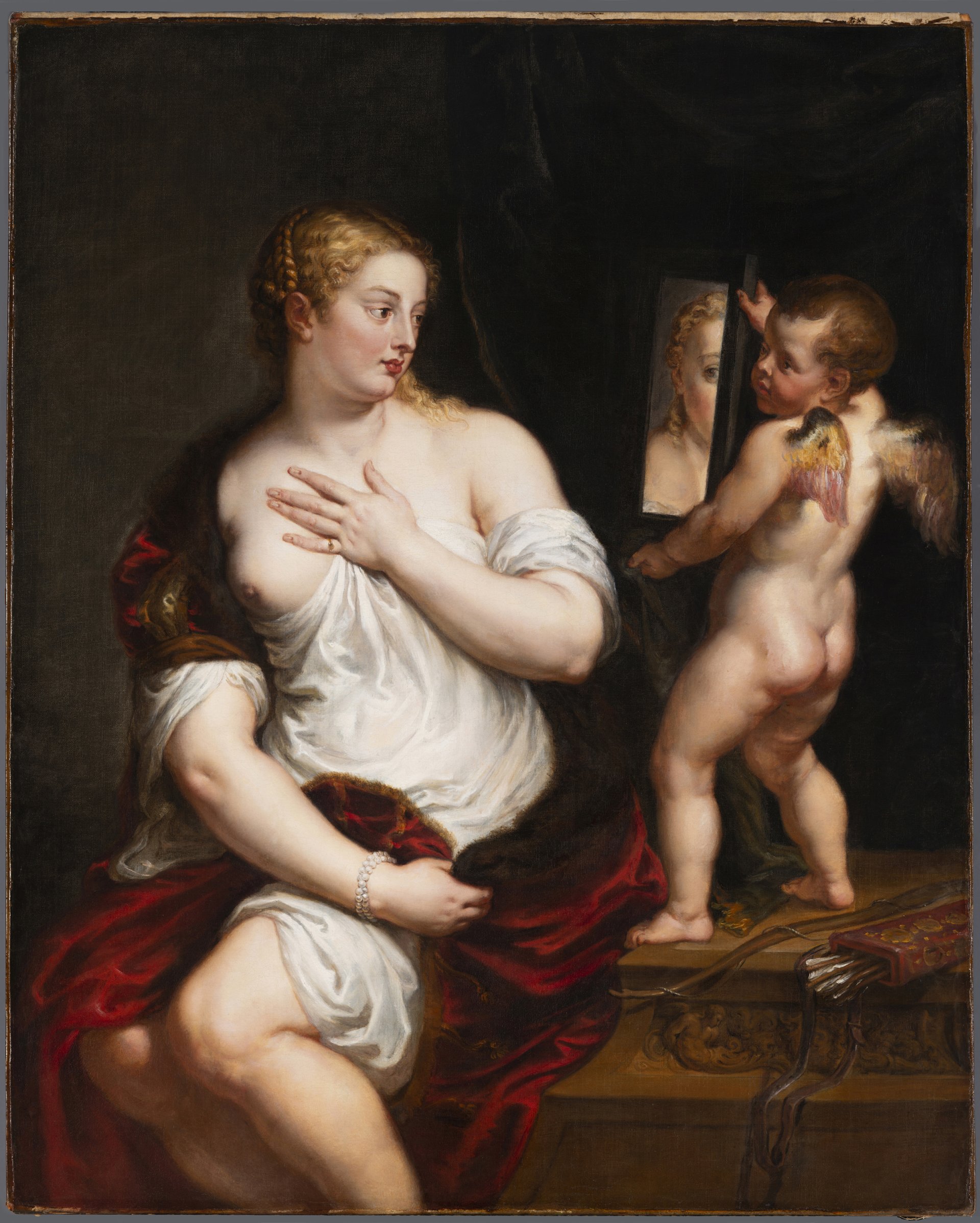Imagen de la obra “Venus y Cupido” después de la restauración