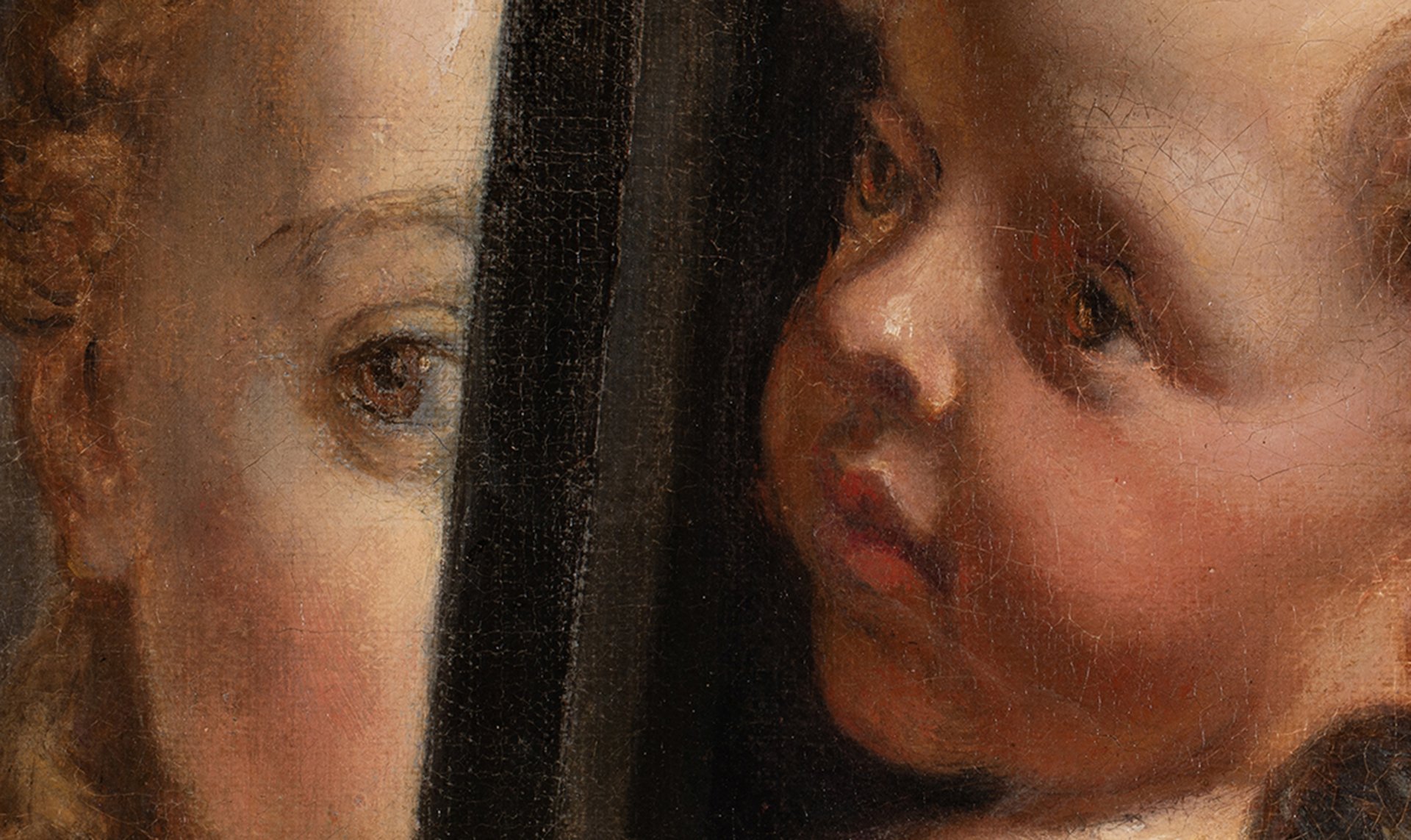 Detalle de la obra “Venus y Cupido” de Rubens 