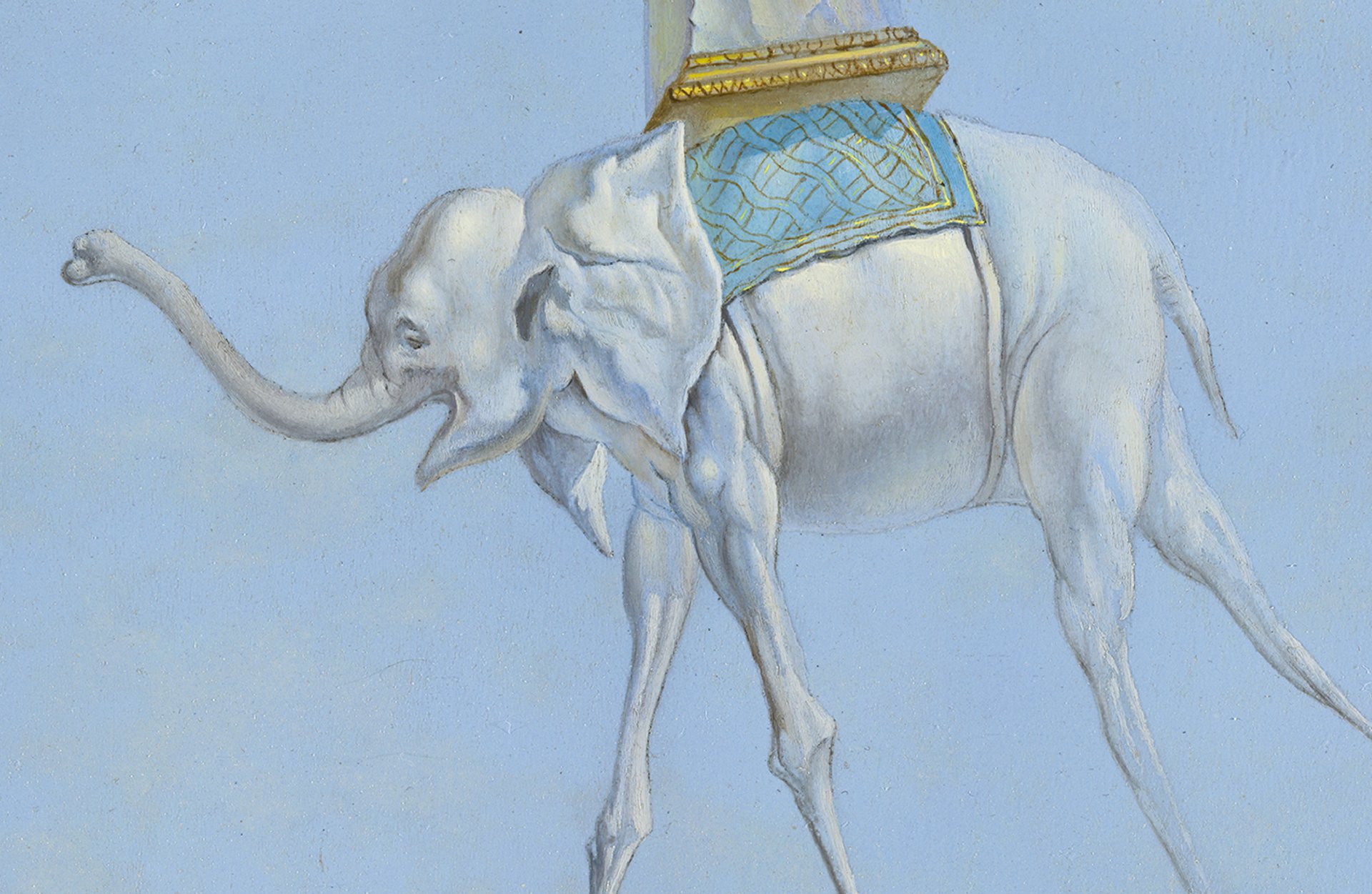 Detalle del doble trazo generado por el sistema de transferencia del dibujo empleado por Dalí