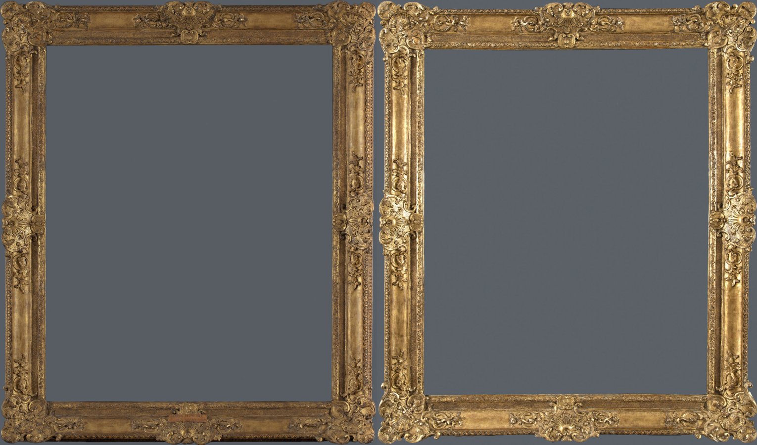 Comparativa de la restauración del marco de la obra de Rubens, “Venus y Cupido”