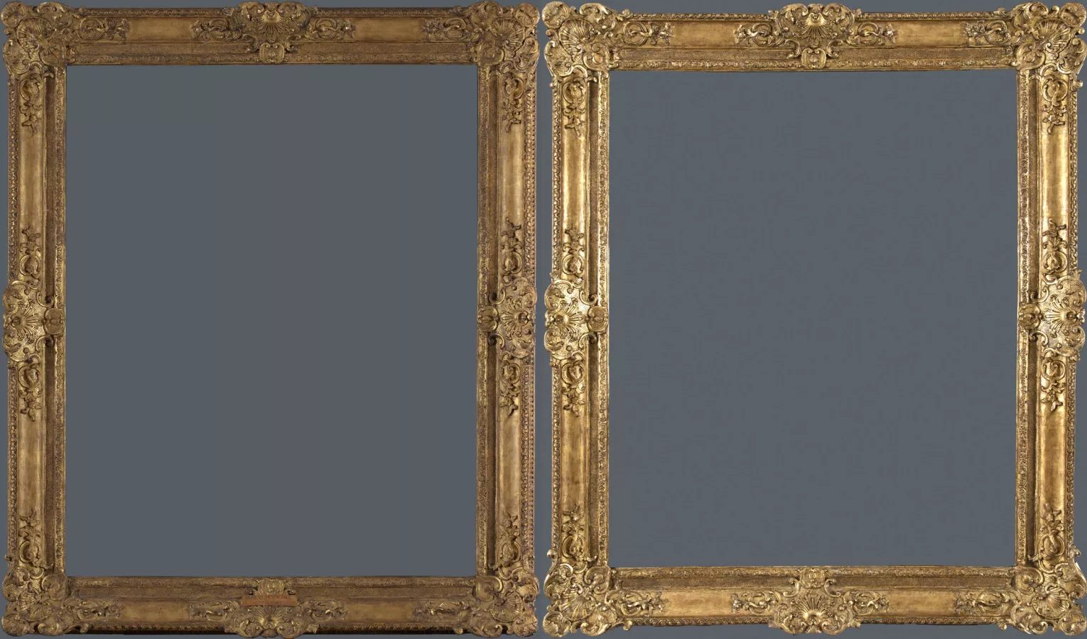 Comparativa de la restauración del marco de la obra de Rubens, “Venus y Cupido”