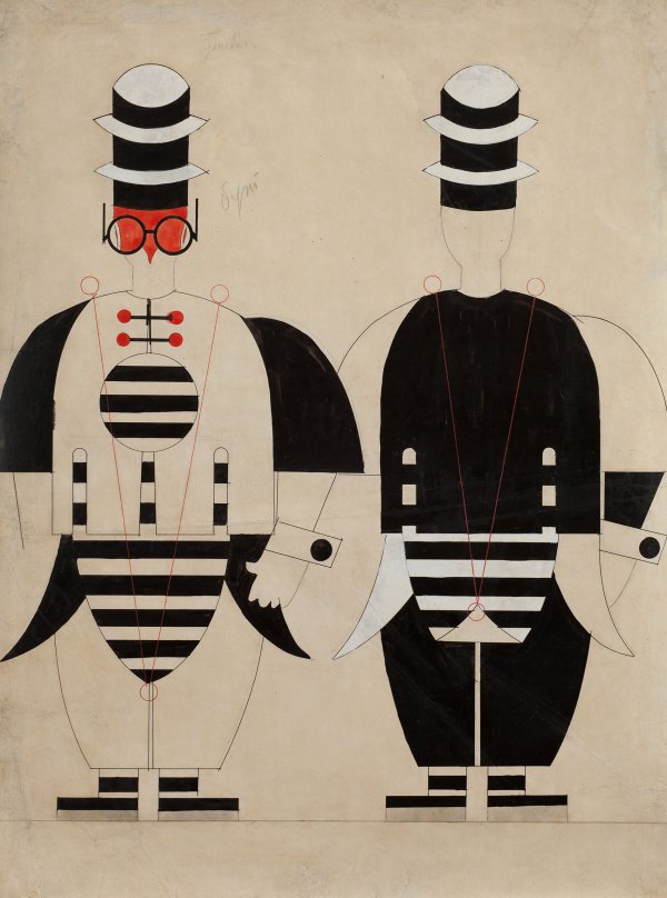 Anatol Petrytskyi Figurines del Ministro Ping para la ópera “Turandot” en el Teatro Estatal de Ópera, Járkiv, 1928