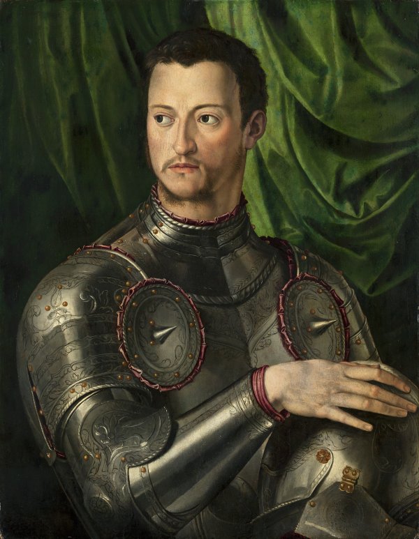 Cosme I de Médicis con armadura. Bronzino (Agnolo di Cosimo di Mariano)