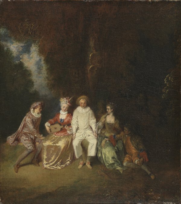 Pierrot contento. Jean-Antoine Watteau
