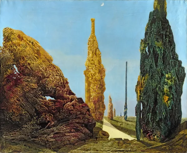 Árbol solitario y árboles conyugales. Max Ernst Árbol solitario y árboles conyugales. Max Ernst