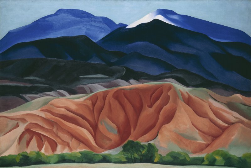 Paisaje de Black Mesa, Nuevo México. Desde la casa de Marie II, Georgia O'Keeffe 