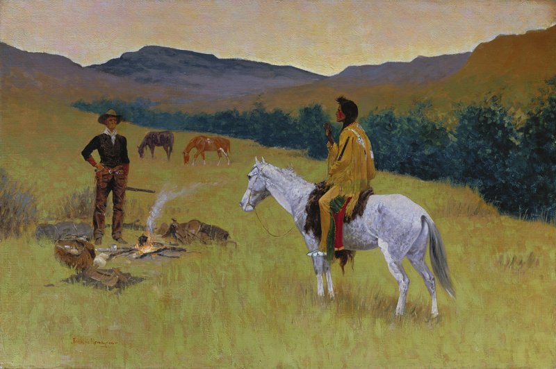 Frederic Remington. The Parley 